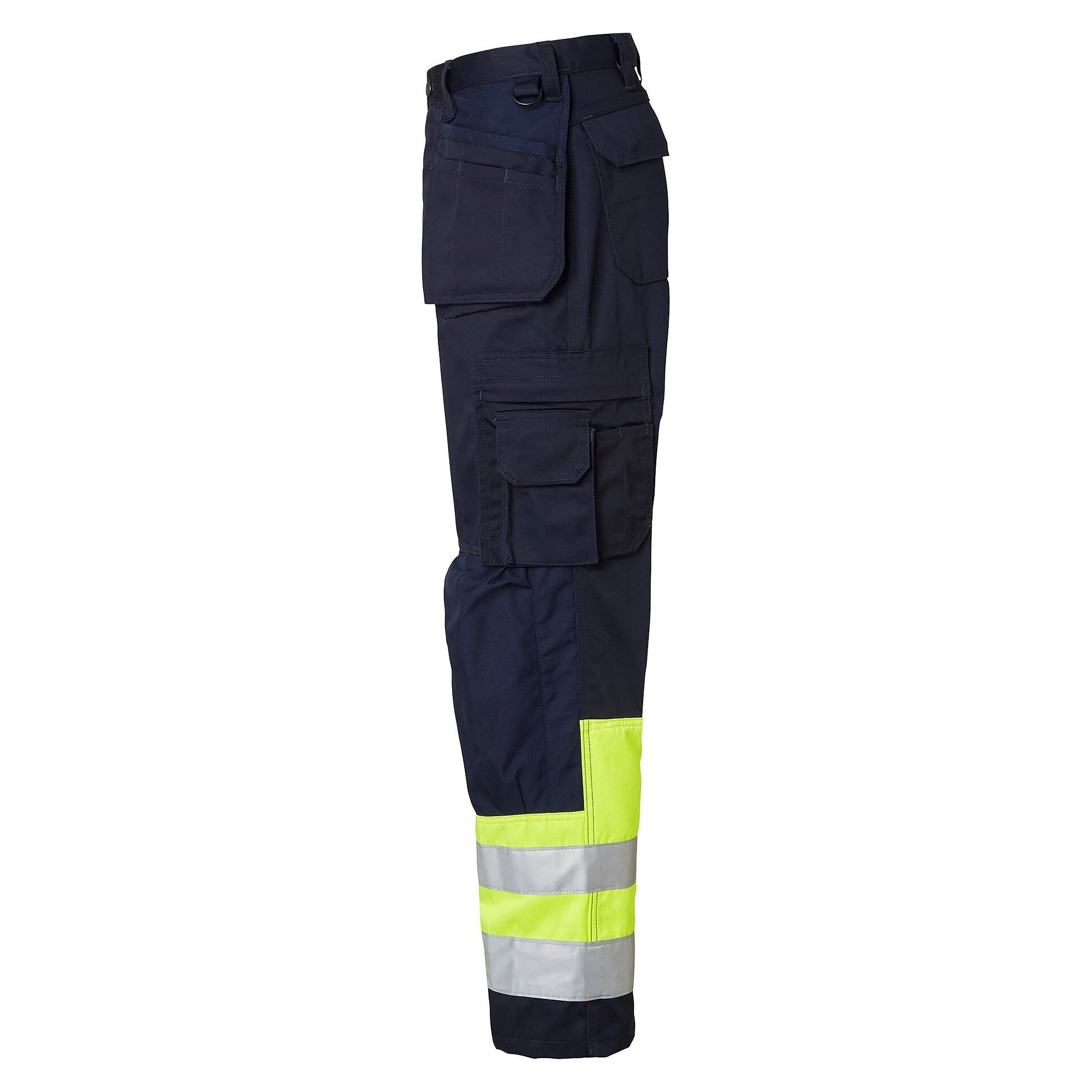 Handwerkerhose 2171 lang, Warnschutz EN ISO 20471 Klasse 1, navyblau/warngelb, Größe 27 - Top Swede 1000825960108