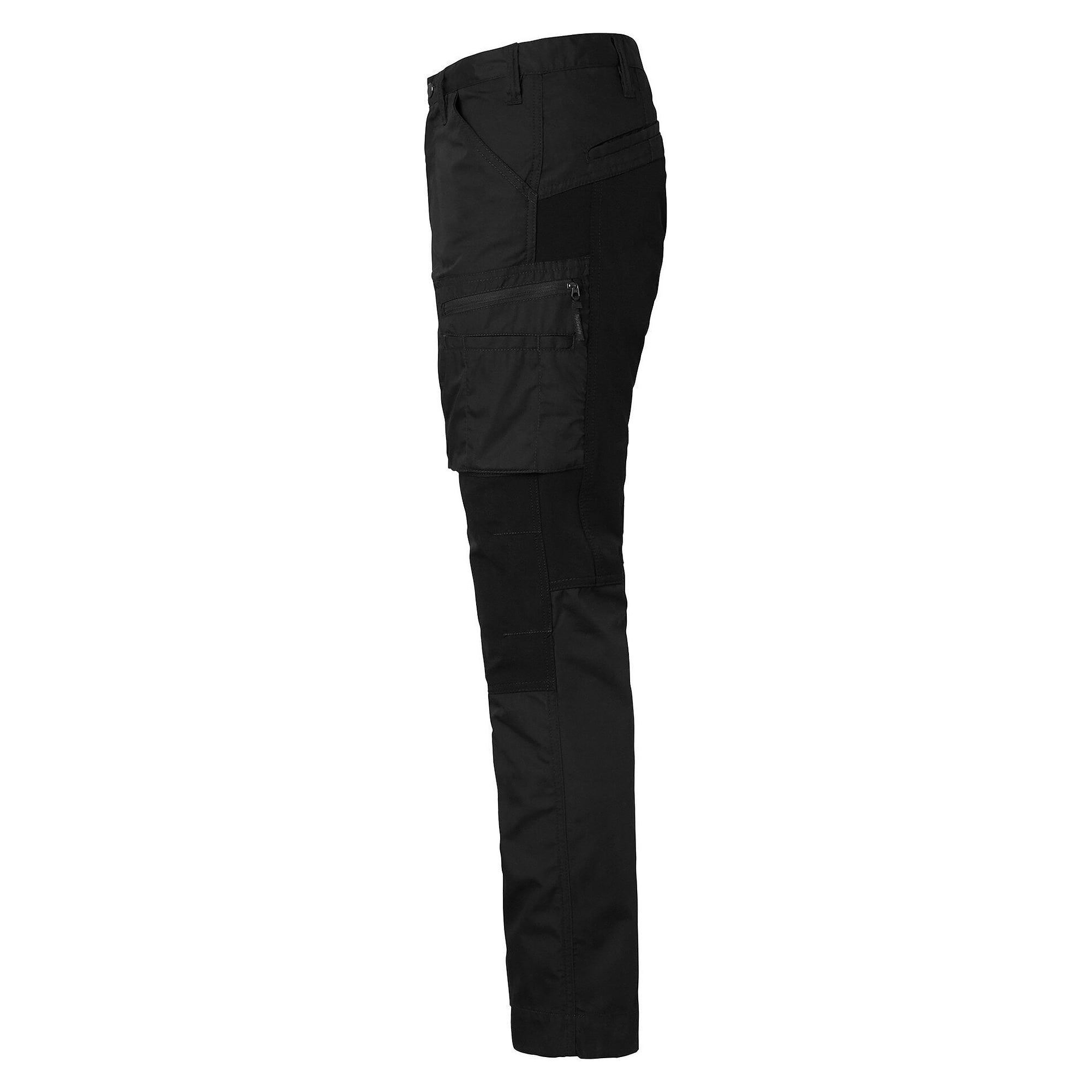 Stretch work trousers 219 with zipped leg pockets, men, black, size 60 - Top Swede 1000827001060