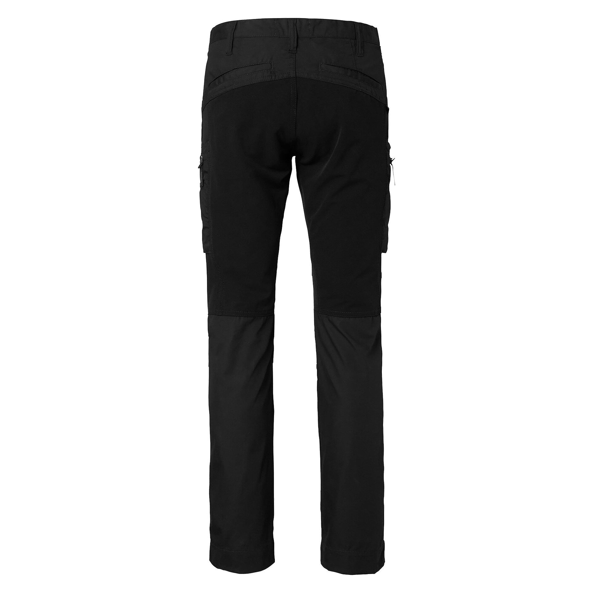 Pantalon de travail stretch 219 à poches cuisse zippées, homme, noir, taille 27 courte - Top Swede 1000827001108