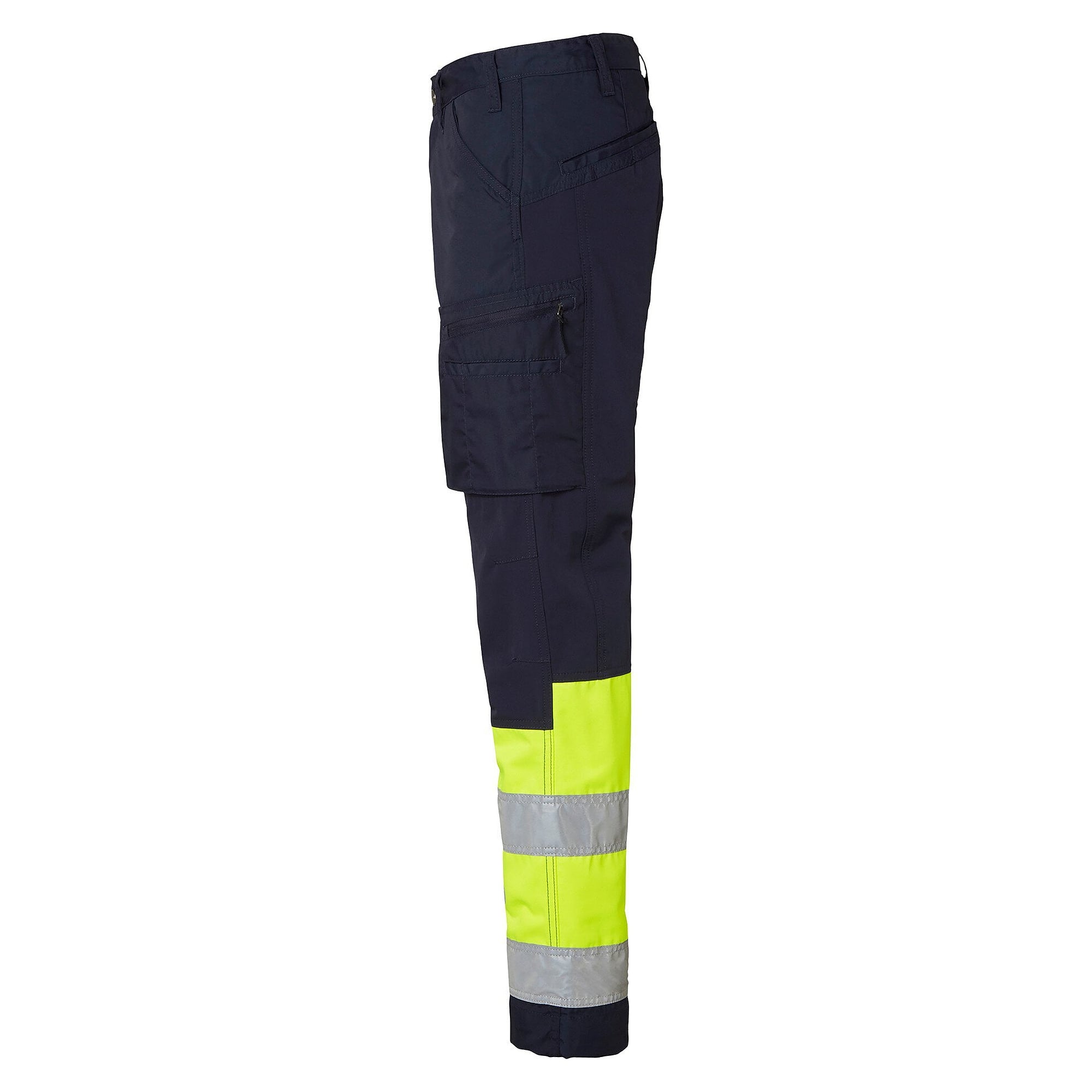 Warnschutz-Arbeitshose 220 Stretch, EN ISO 20471 Klasse 1, navy/gelb, Größe 50 - Top Swede 1000828960050