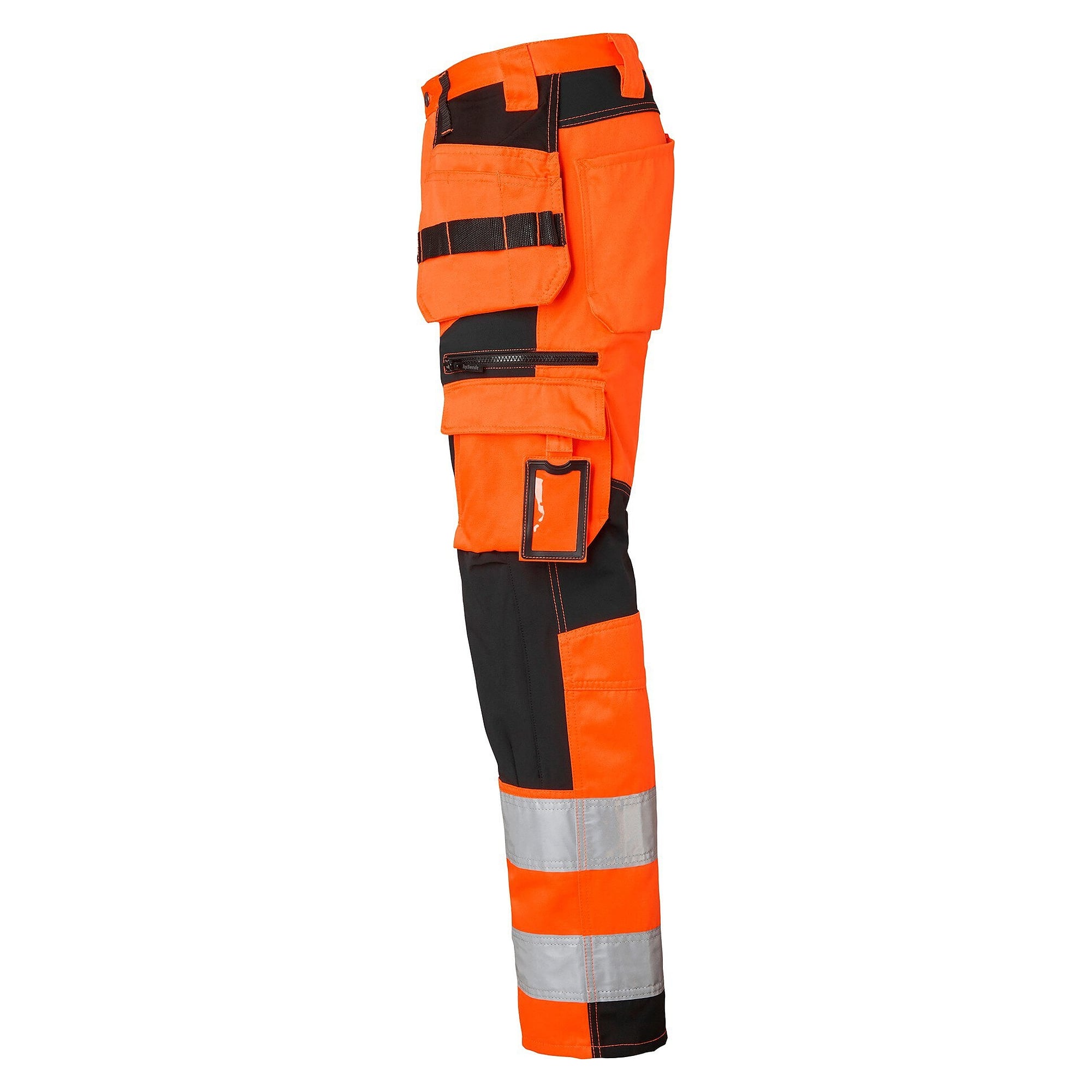 Warnschutz-Handwerkerhose 236 mit CORDURA-Stretch, EN ISO 20471 Kl. 2, orange/schwarz, Gr. 62 - Top Swede 1000838990062