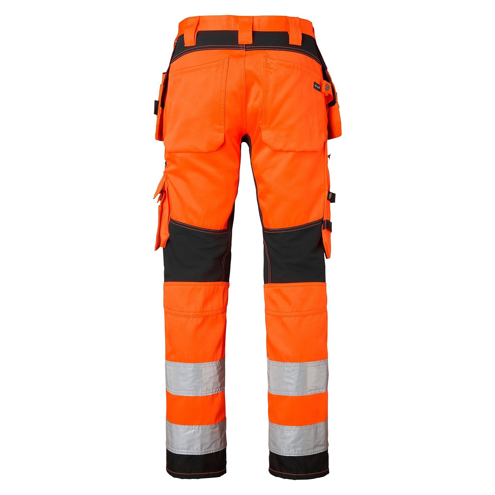 Warnschutz-Handwerkerhose 236 mit Stretch, EN ISO 20471 Kl. 2, orange/schwarz, Größe 102 - Top Swede 1000838990150