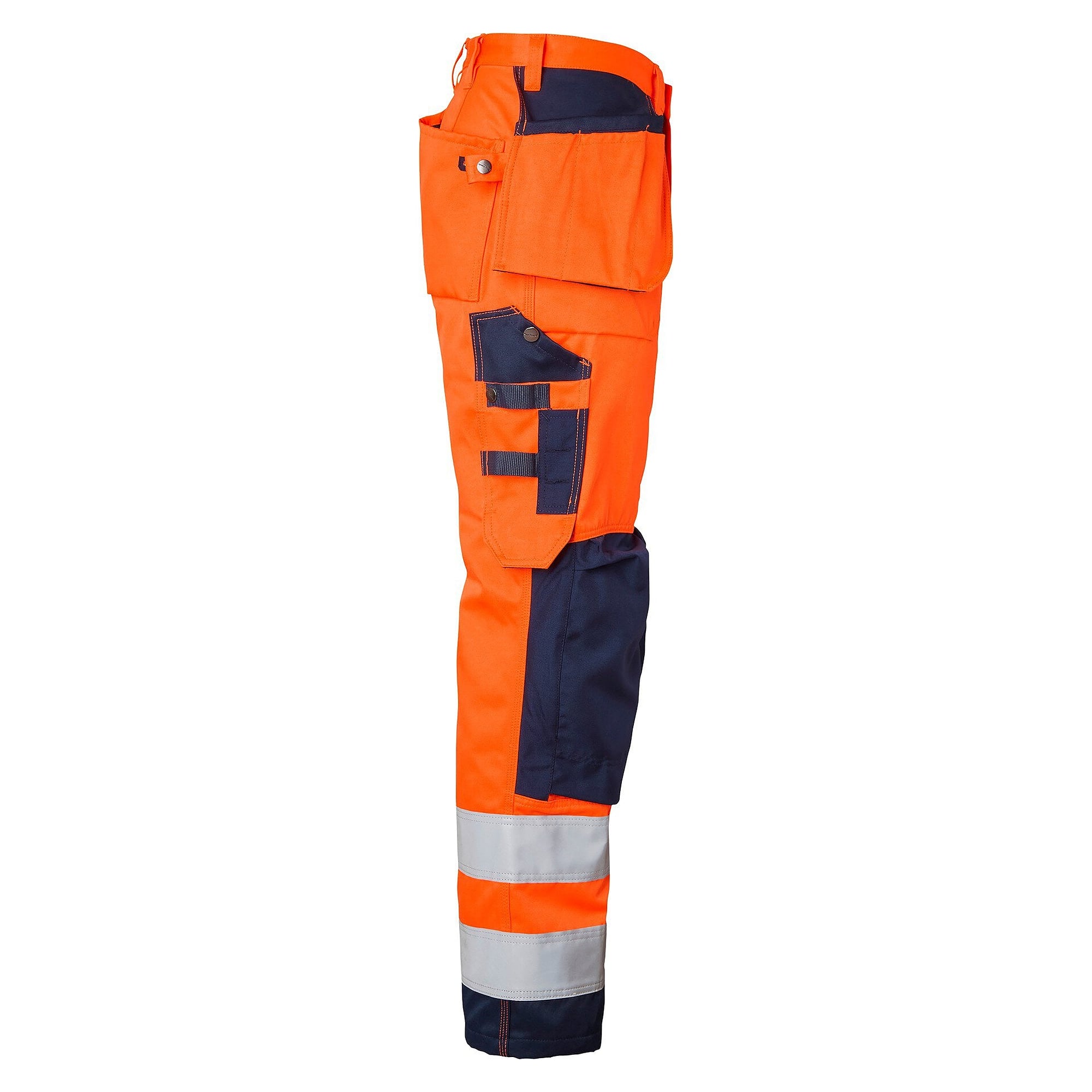 2516 high-visibility craftsman trousers EN ISO 20471 class 2, hi-vis orange/navy, size 54 - Top Swede 1000852991054