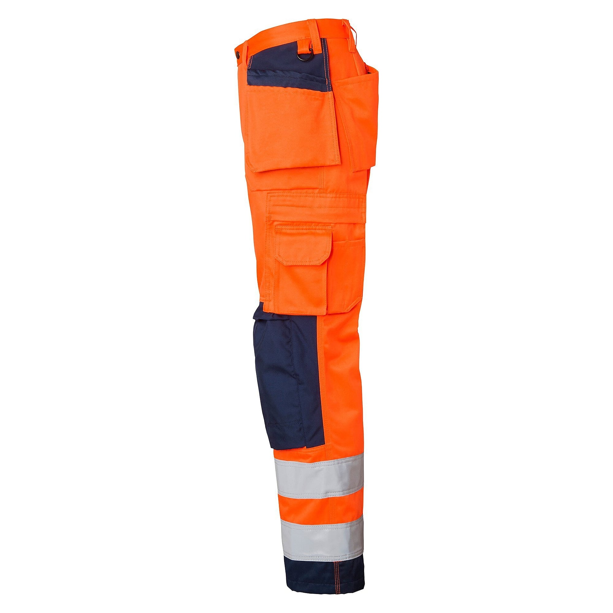 Warnschutz-Handwerkerhose 2516 EN ISO 20471 Klasse 2, warnorange/marineblau, Größe 110 - Top Swede 1000852991154