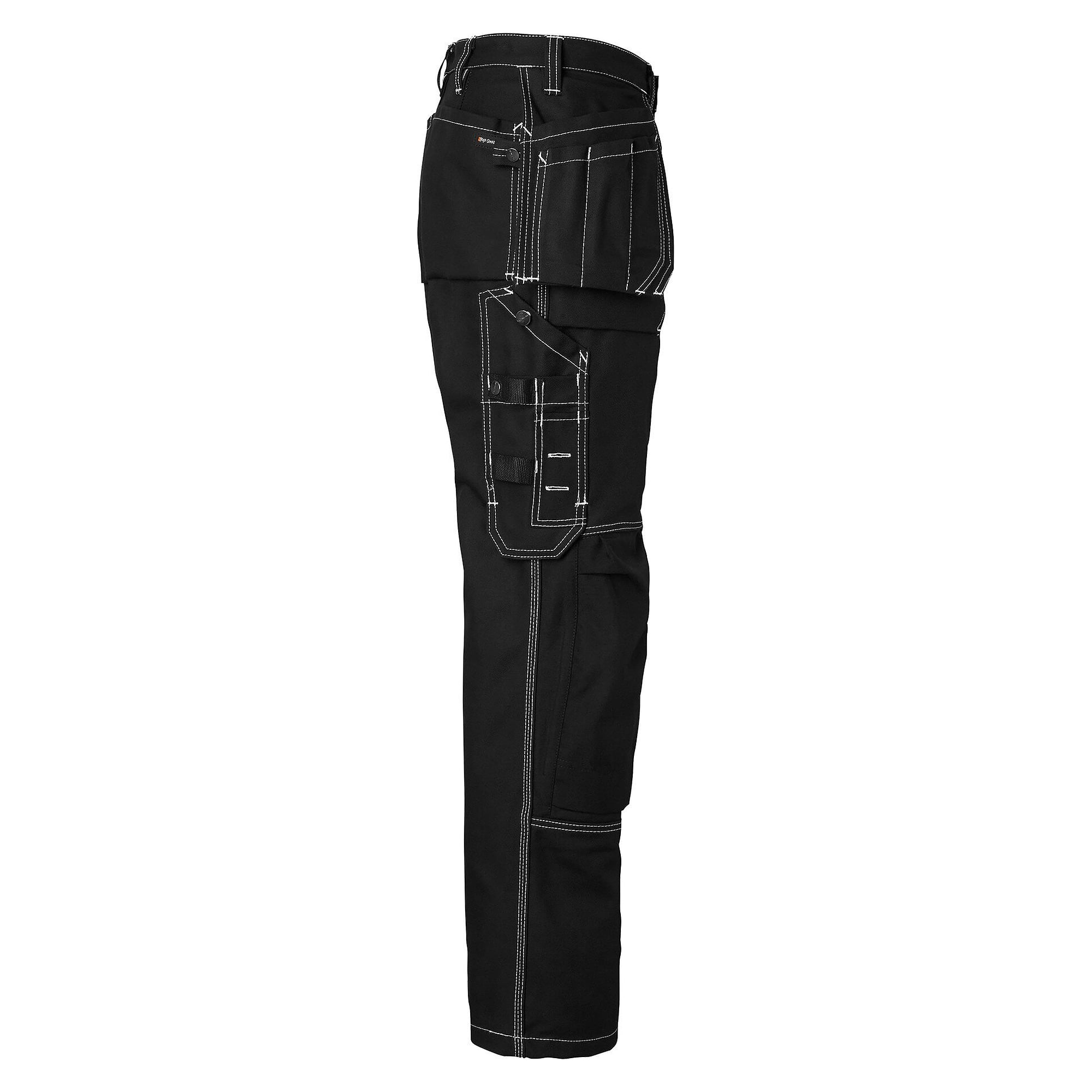 Craftsmen Trousers 2515 with CORDURA Knee Pockets and Hanging Pockets, Black, Size 94 - Top Swede 1000856001146