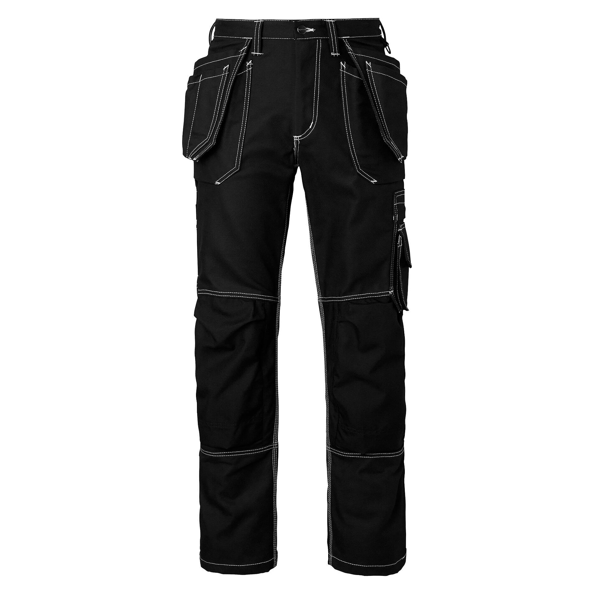Craftsmen Trousers 2515 with CORDURA Knee Pockets and Hanging Pockets, Black, Size 98 - Top Swede 1000856001148