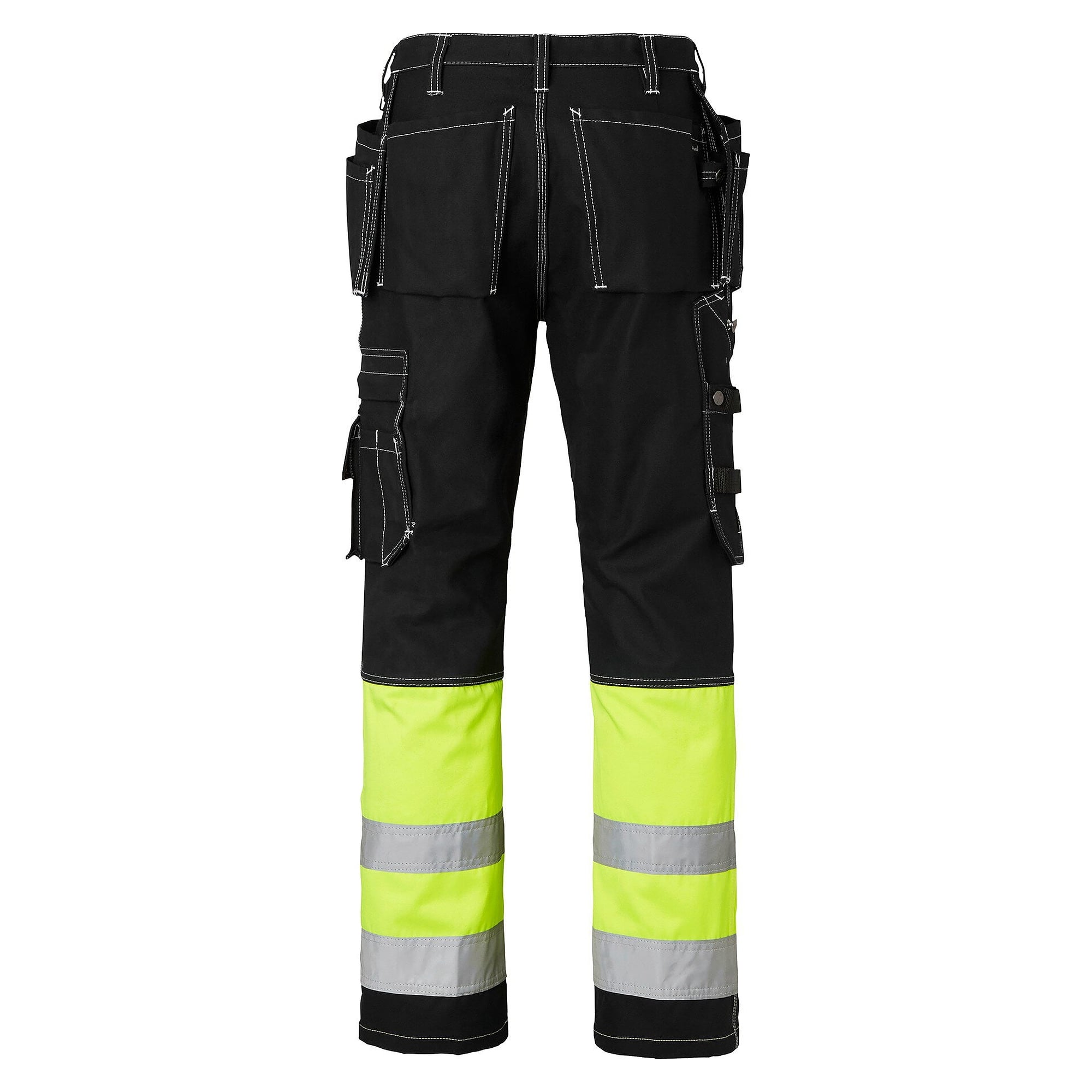 Pantalon d'artisan haute visibilité 2515, EN ISO 20471 cl. 1, noir/jaune fluo, taille 58 - Top Swede 1000857914058