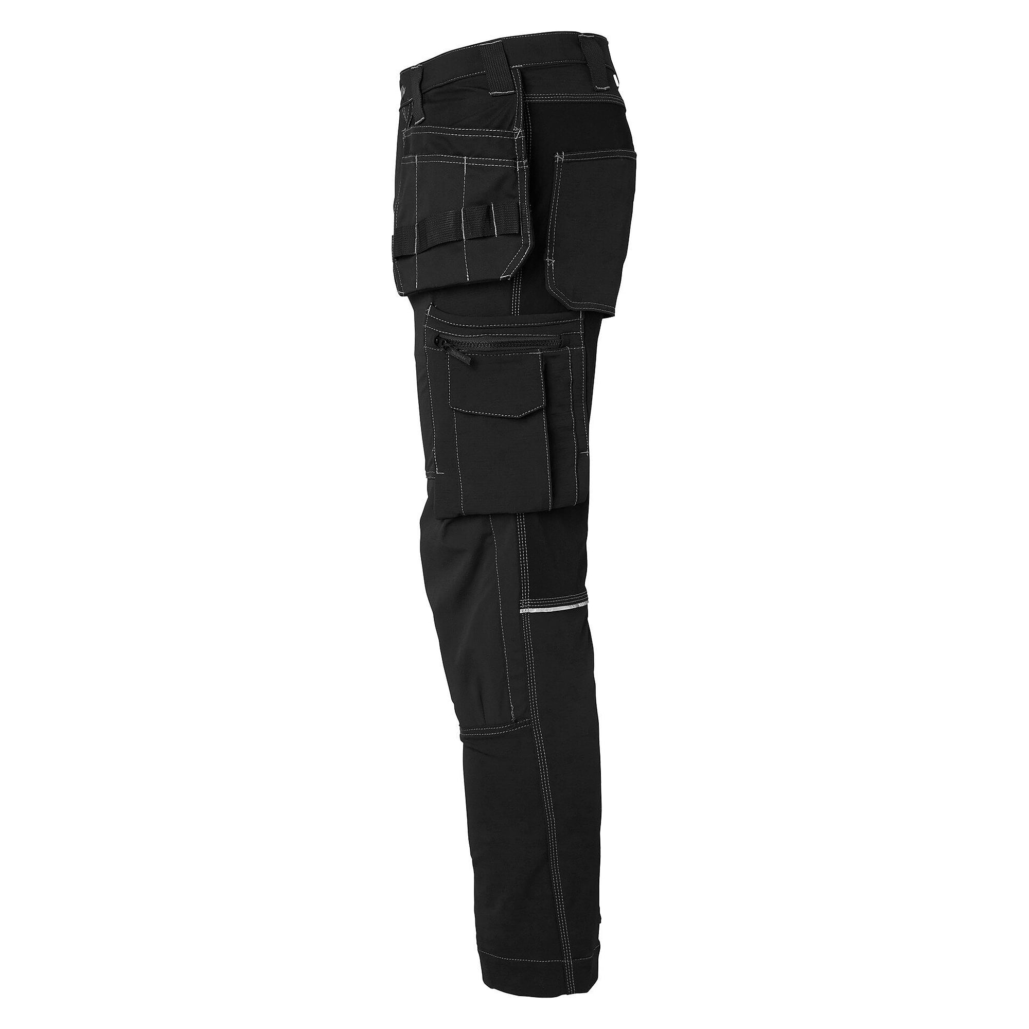 Herren-Handwerkerhose 306 aus Vier-Wege-Stretch mit CORDURA-Knietaschen, schwarz, Größe 22 - Top Swede 1000878001088