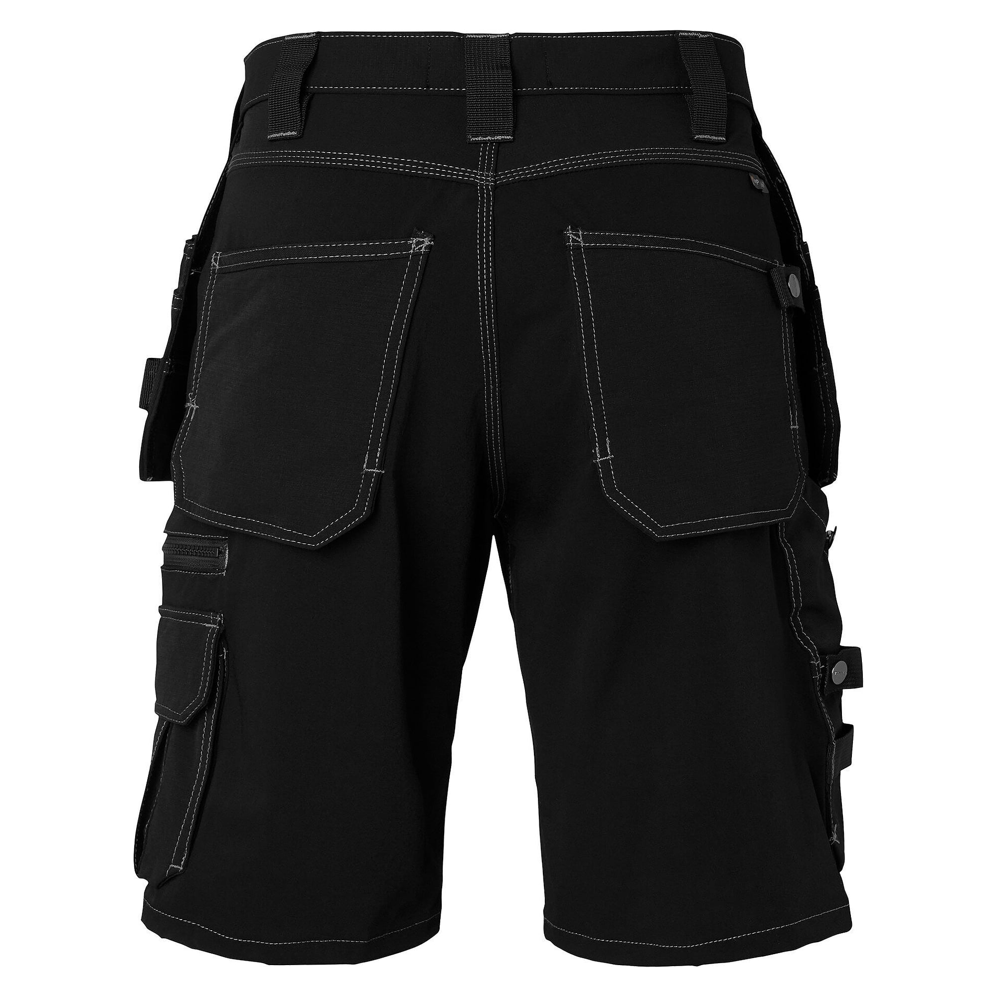 Craftsman shorts 310 in stretch fabric with nail pockets, unisex, black, size 60 - Top Swede 1000881001060