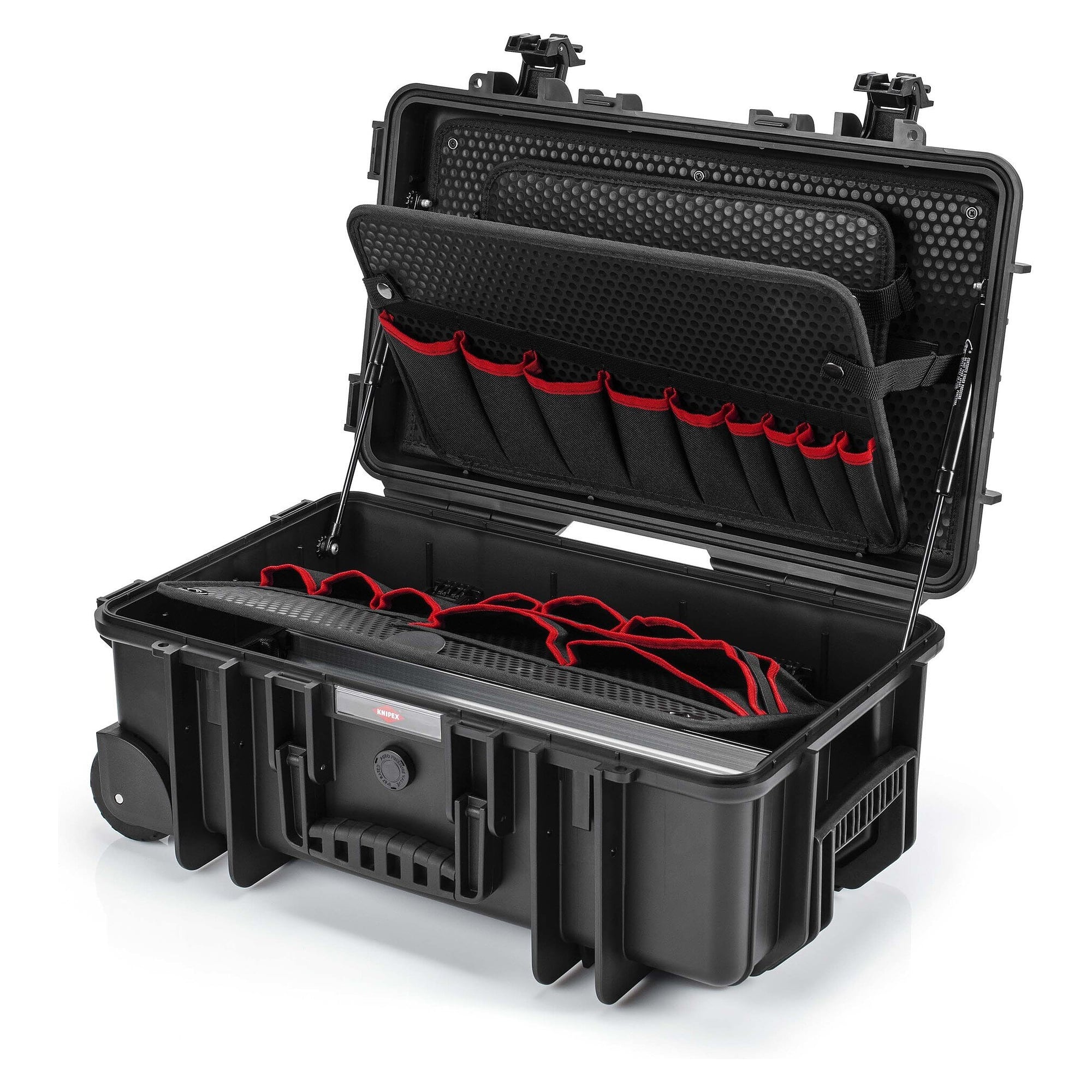 Leerer Werkzeugkoffer Robust26, flugtauglich, staub- und wasserdicht, mit Rollen - Knipex 00 21 33 LE