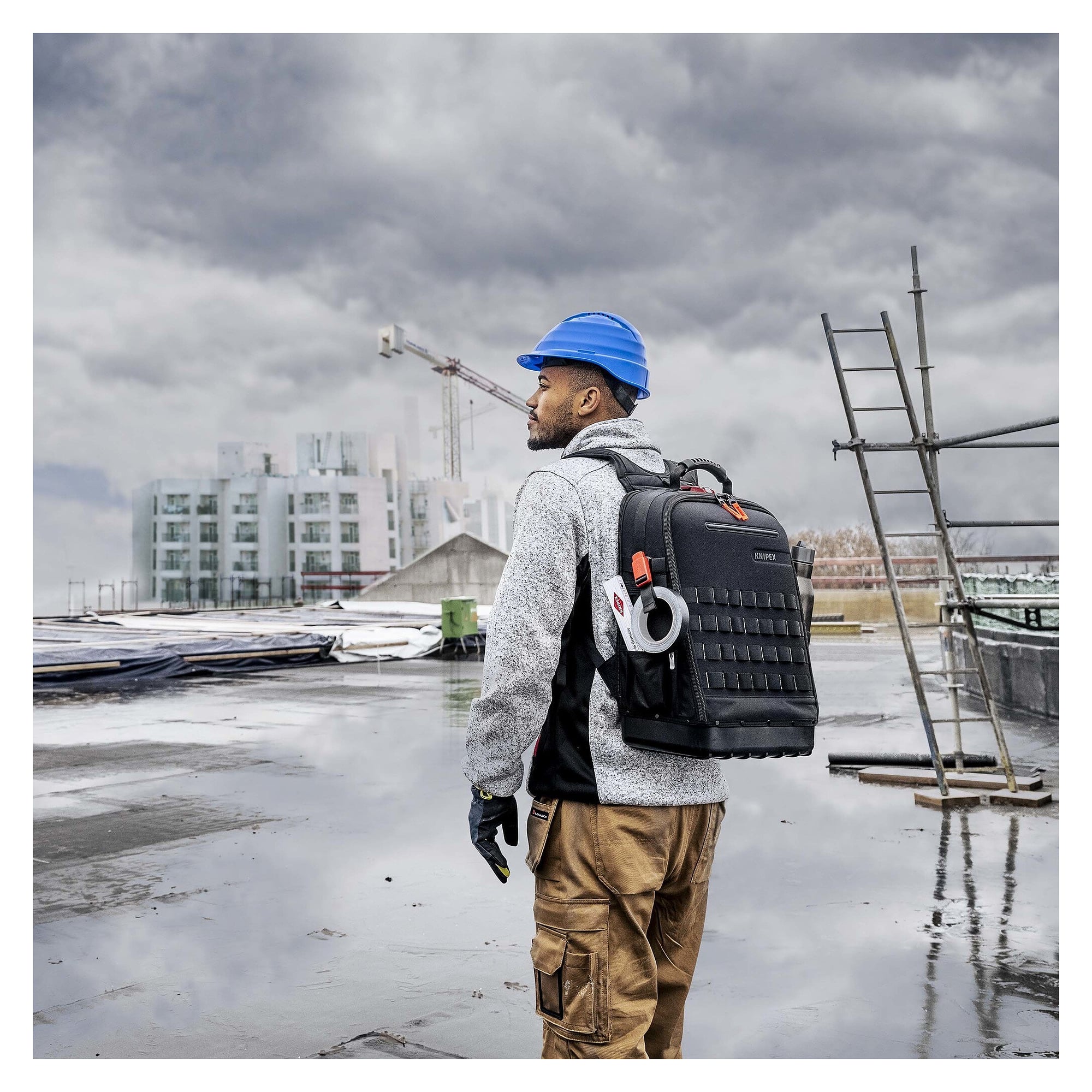 Tool backpack Modular X18 Electric, 18 l, equipped with 22 brand tools - Knipex 00 21 50 E