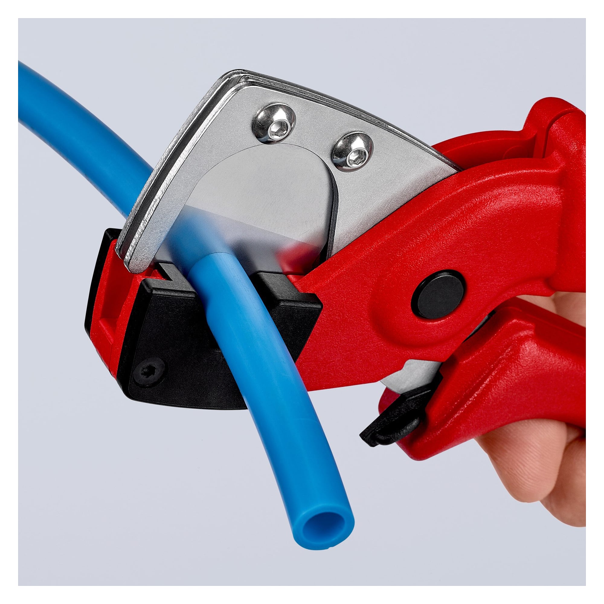 Pipe cutter for multilayer and pneumatic hoses Ø 4 to 20 mm, glass fibre reinforced, 185 mm - Knipex 90 10 185 SB
