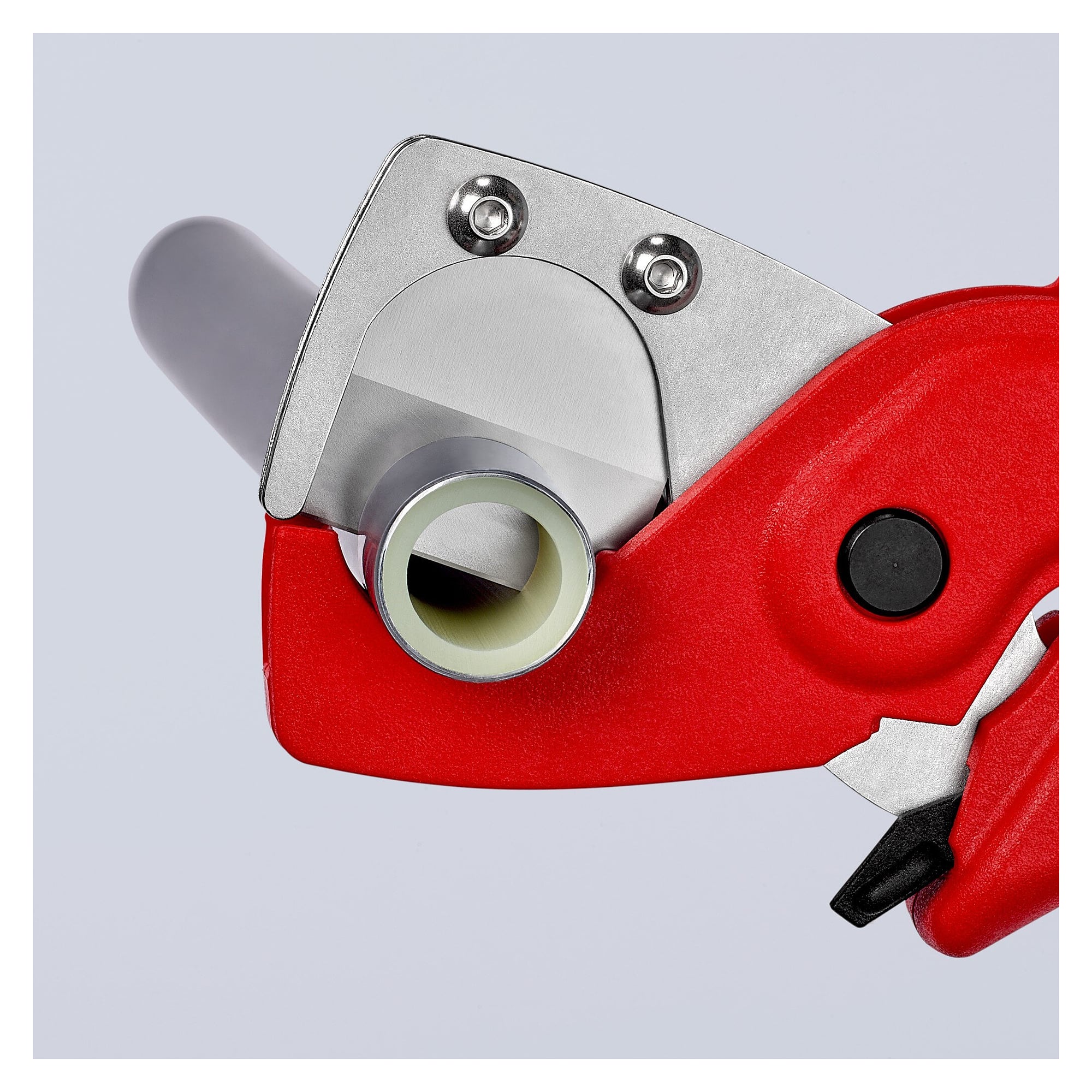 Pipe cutter for plastic composite pipes, body of glass fibre reinforced plastic, 185 mm - Knipex 90 25 185 SB
