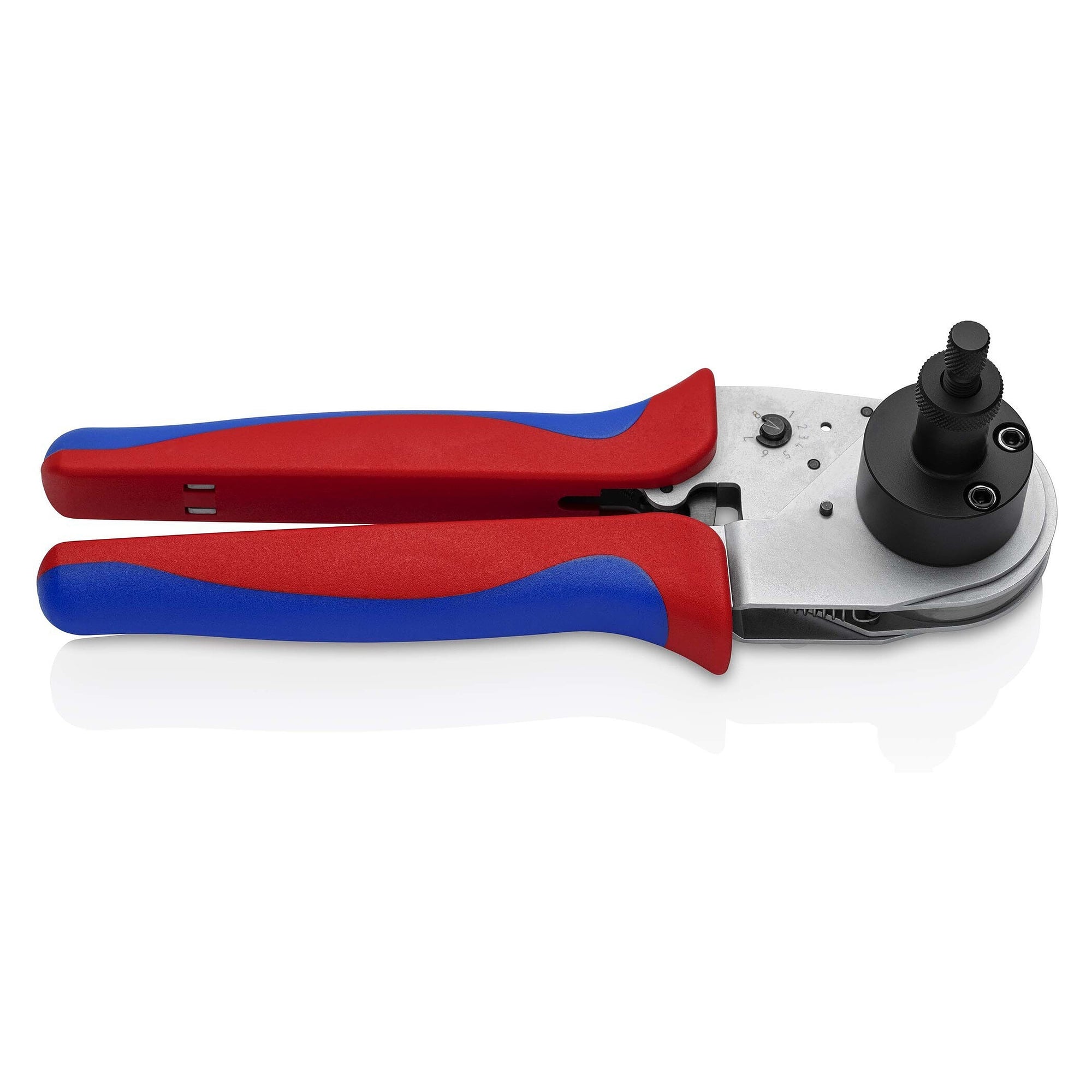 Four-mandrel crimping pliers for DT, DTM and DTP contacts, 0.35 to 3.0 mm², AWG 22 to 12, 230 mm - Knipex 97 52 67 DT
