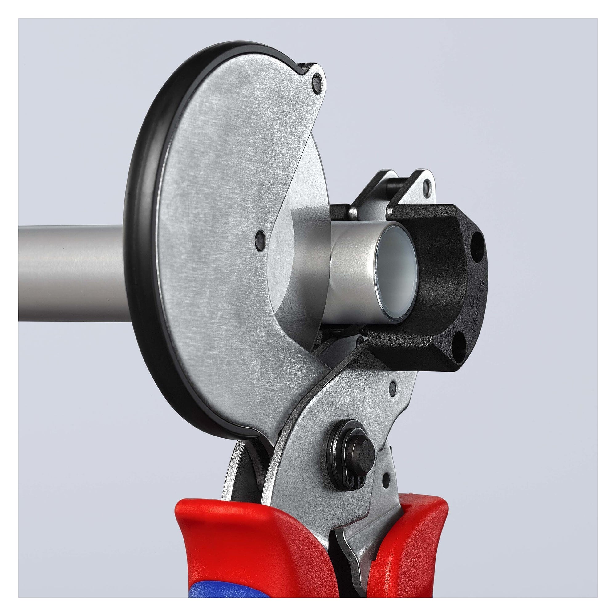 Pipe cutter for composite and plastic pipes up to Ø 26 mm, rotating cutting wheel, 210 mm - Knipex 90 25 25