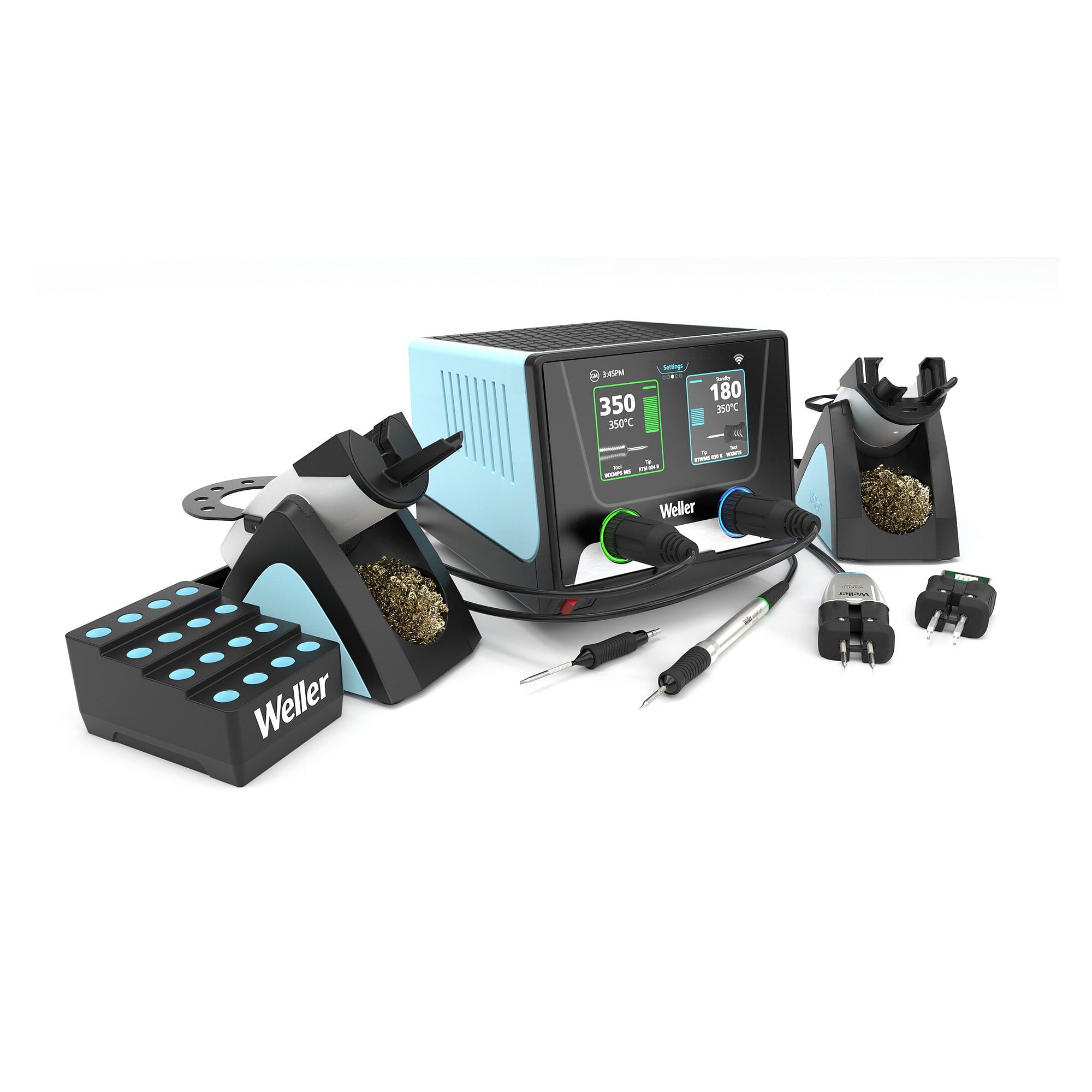 Reworkset WXsmart 300 W mit Mikro-Lötkolben WXMPS MS und Entlötpinzette - Weller T0053457699