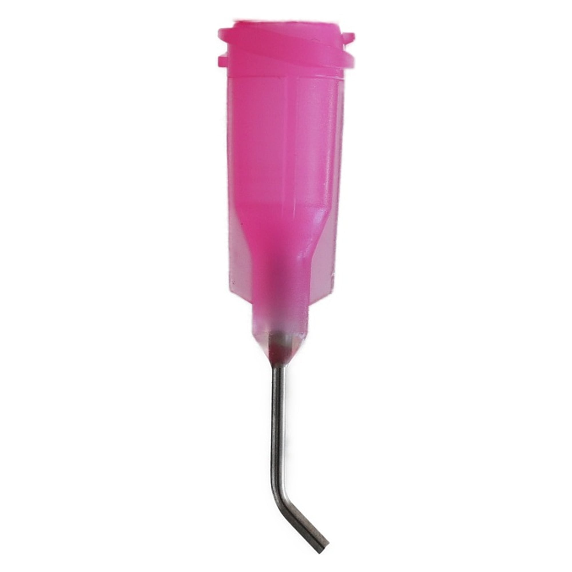 Aiguille de dosage coudée à 45° GA 20 rose, Ø int. 0,61 mm, 1/2" - Nordson EFD 7018175