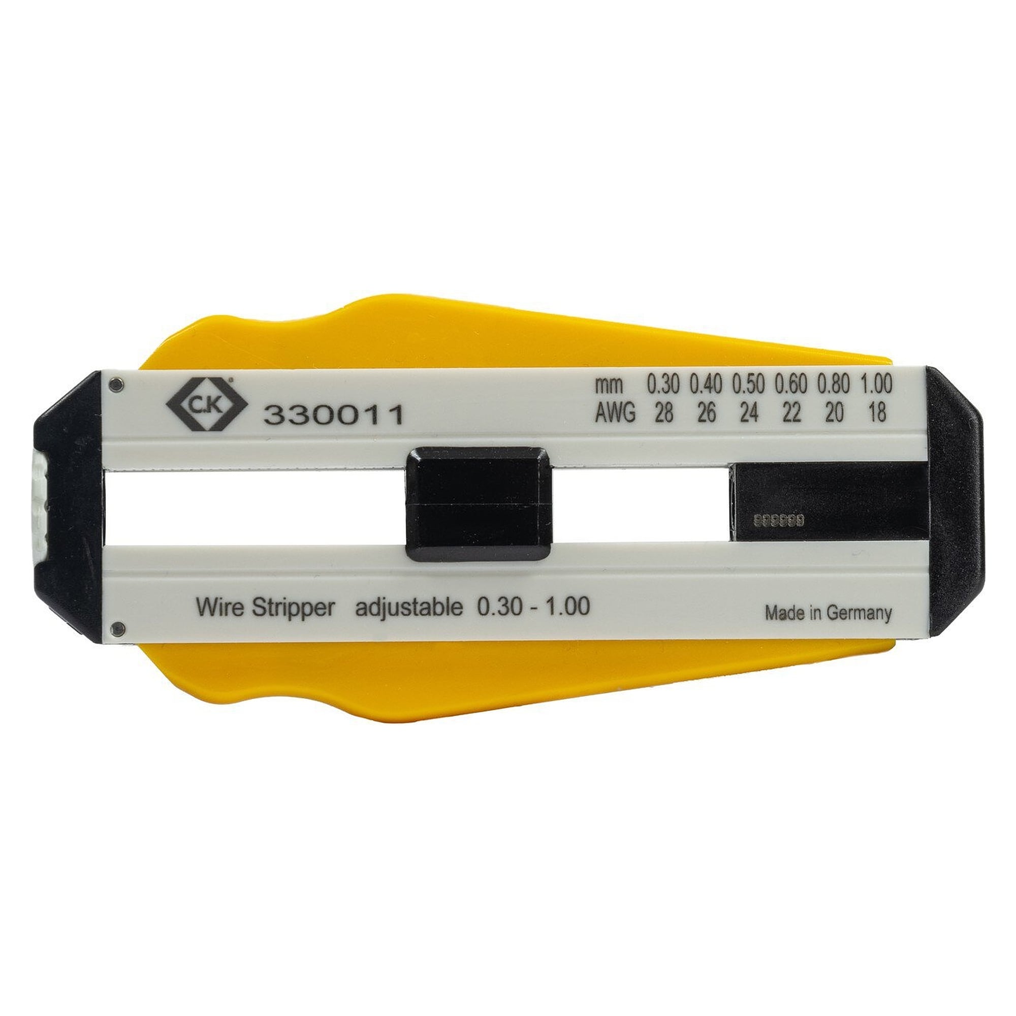 Präzisions-Abisolierer verstellbar 0,30 - 1,00 mm, 6 Stufen, für PVC- und PTFE-Drähte - C.K 330011
