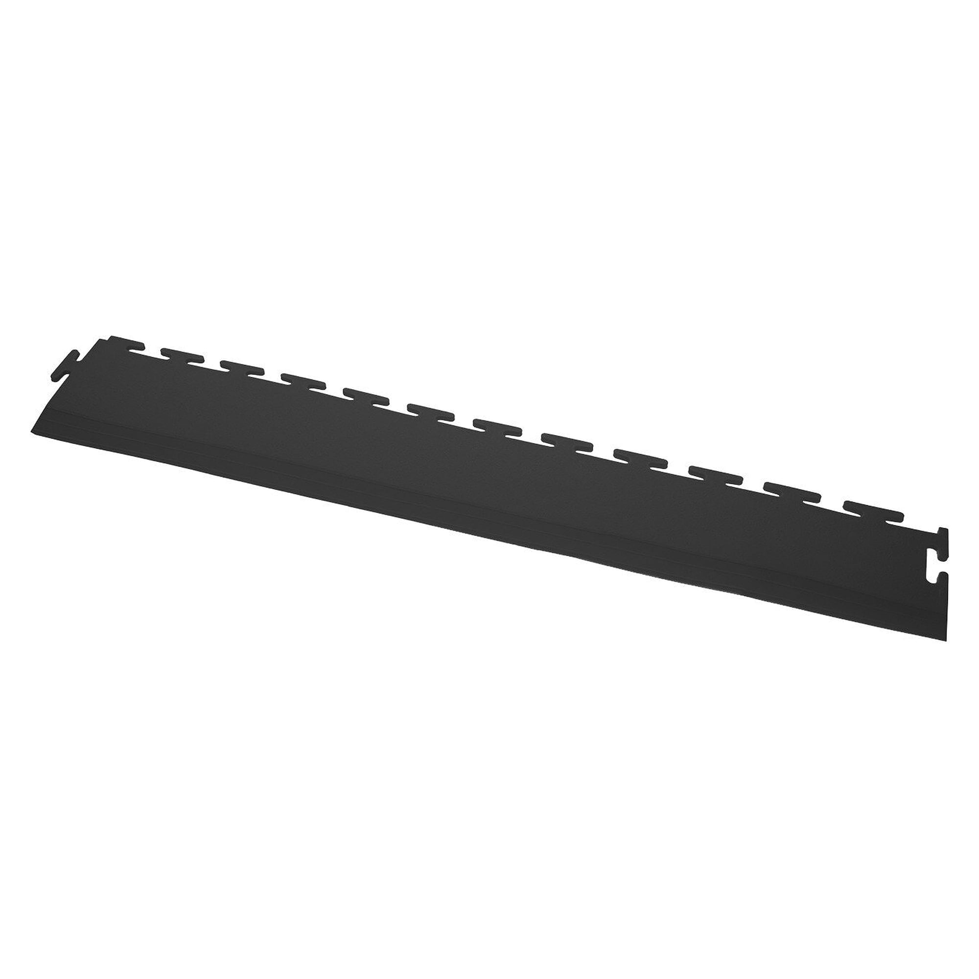 Rampe de sol PVC pour dalles de 10 mm, noir (RAL 9017), 500 x 90 mm - Ecotile E59.101/1