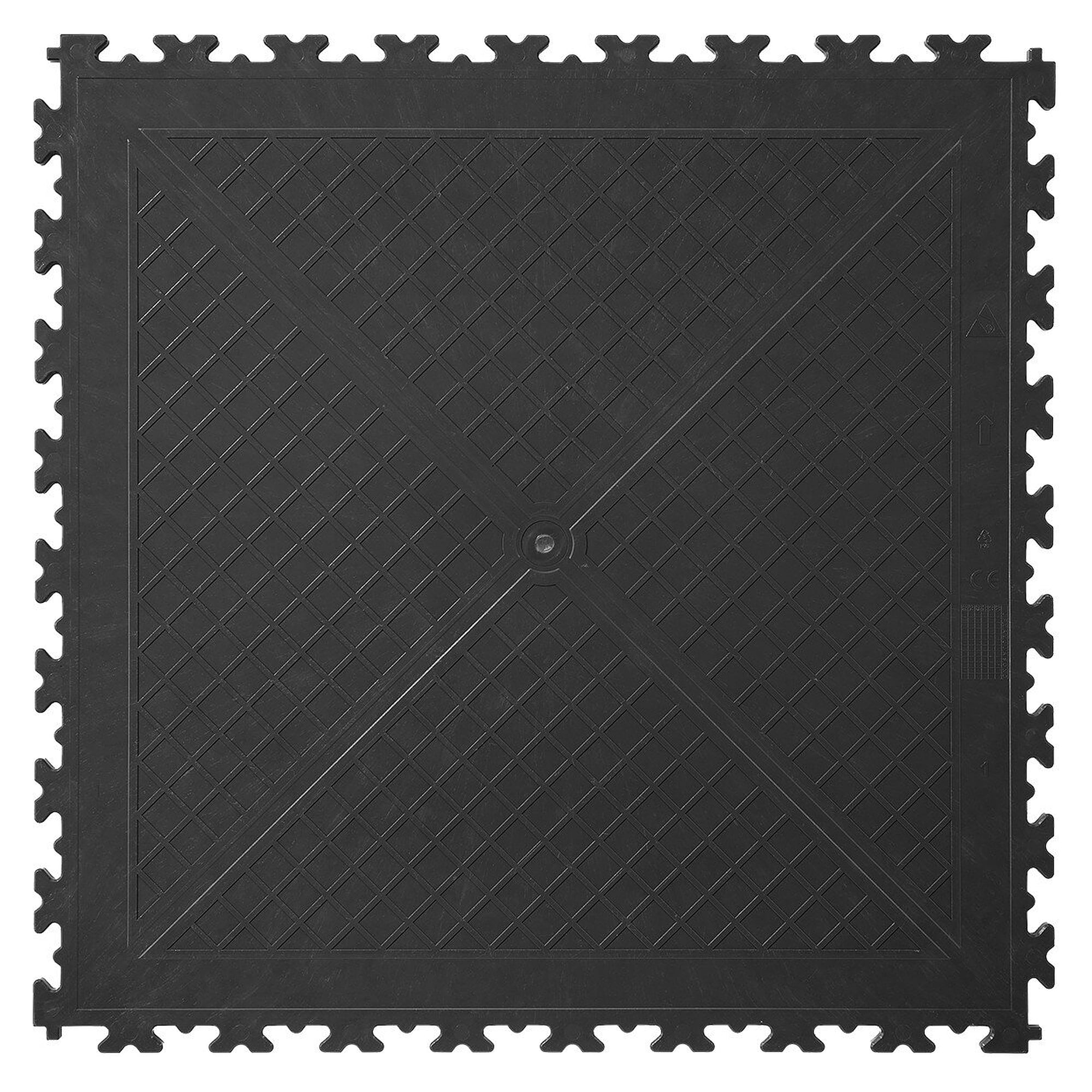 PVC Fliese X-LOG ineinandergreifend, mikrotexturiert, 497 x 497 x 10 mm, 4 Stück - Ecotile