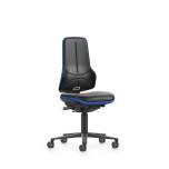 ESD-Schwerlast-Arbeitsdrehstuhl Neon XXL, Kunstleder Magic, Flexband blau - Bimos 9575E-MG01-3277