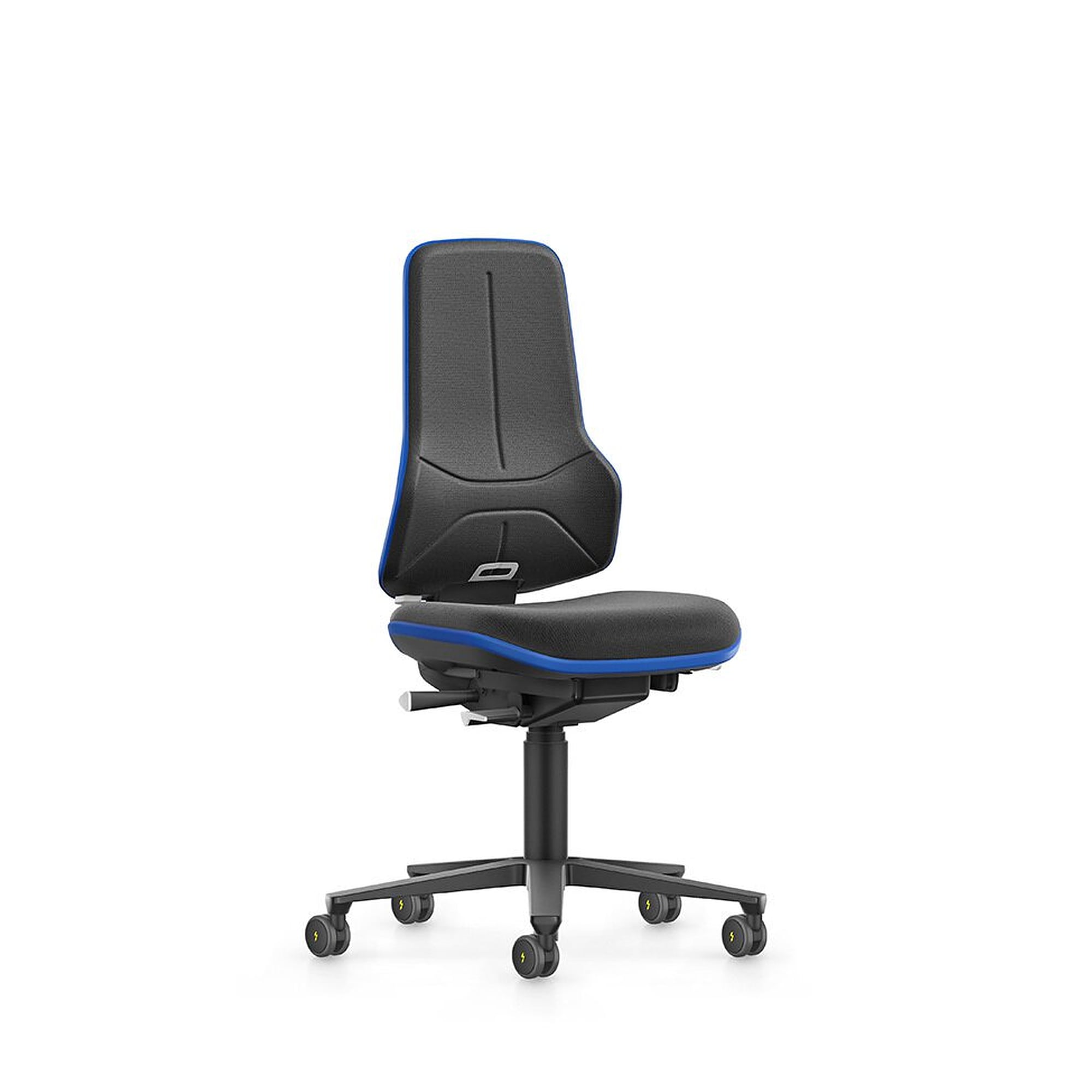 Siège de travail ESD charges lourdes Neon XXL, Supertec, bande flexible bleue - Bimos 9575E-CP01-3277