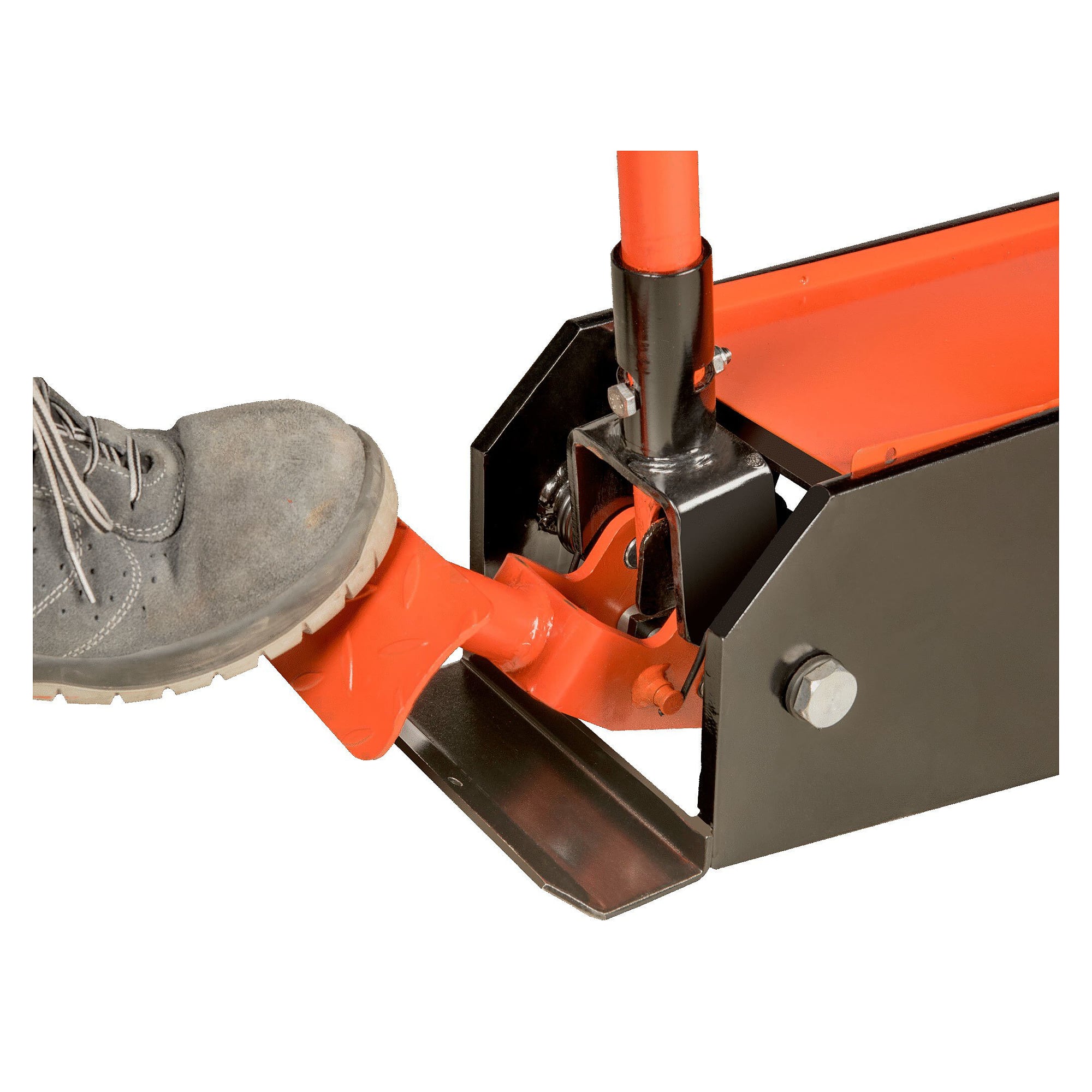 Rangierwagenheber 5 t extra lang mit Stahlaufsatz 130 mm und Ablagefach - Bahco BH15000B