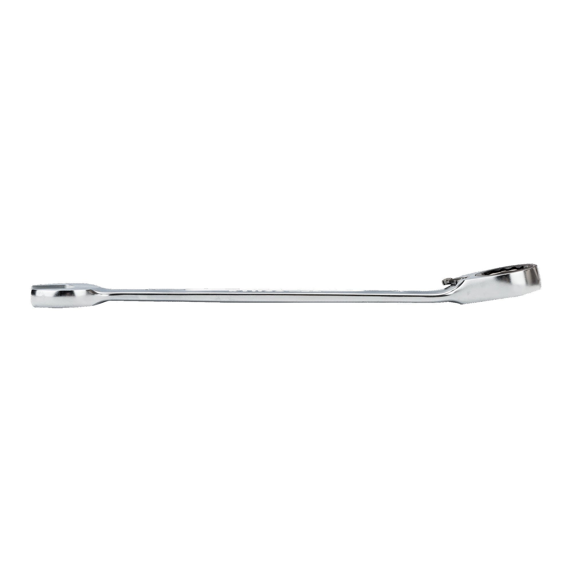Clé mixte à cliquet de 17 mm, profil douze pans, finition chromée, 226 mm - Bahco 1RM-17