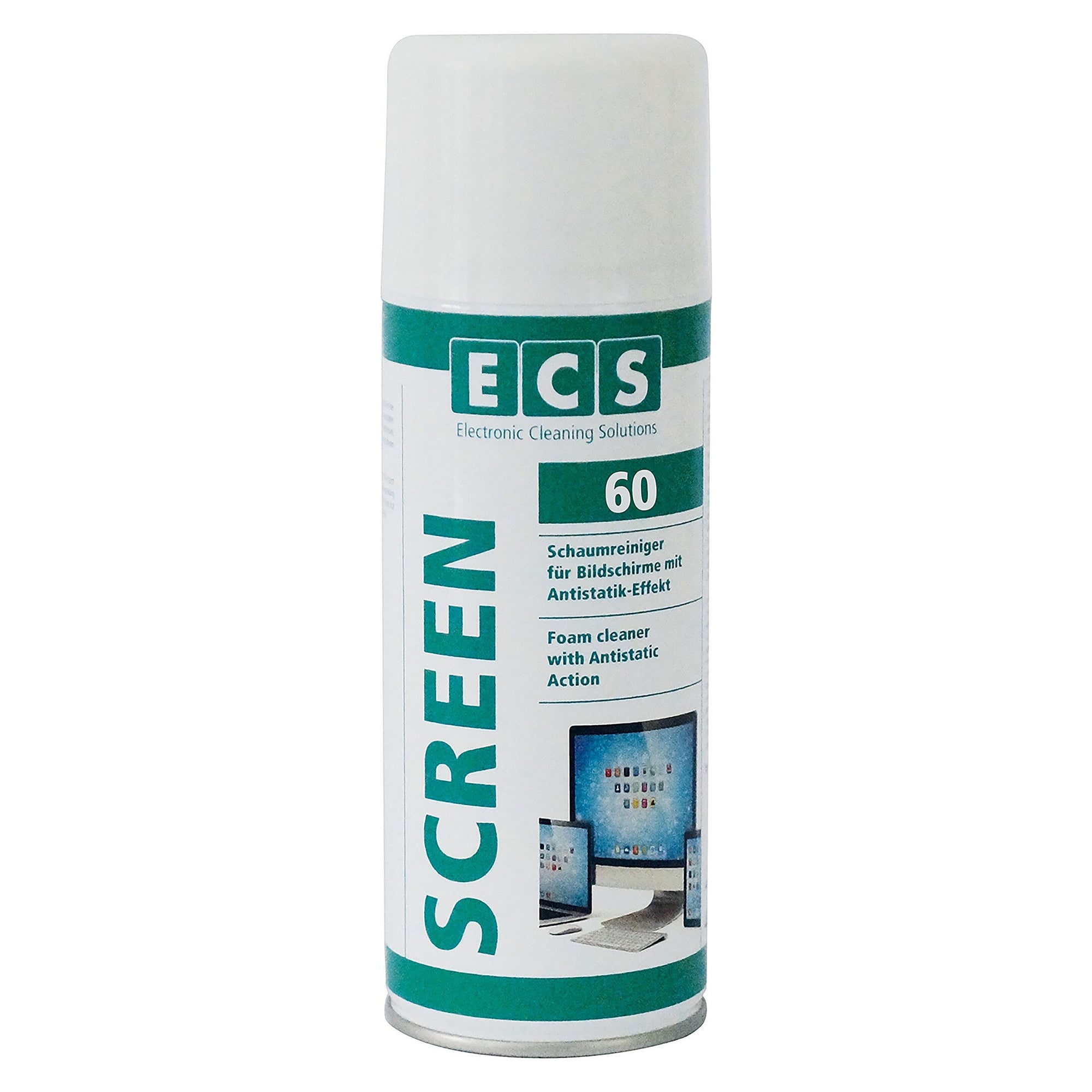 Antistatic foam cleaner for screens, glass and copiers, spray 400 ml - ECS 760.400.000