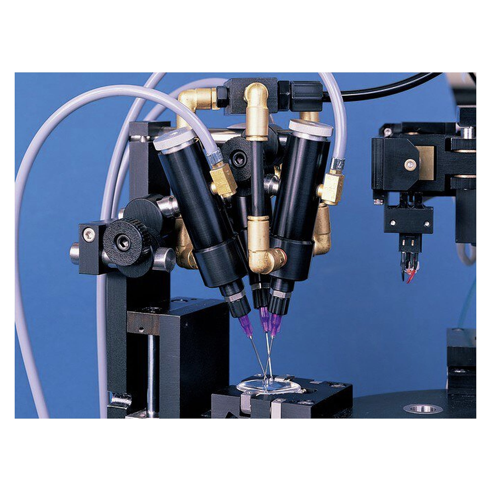 Precision needle valve 741V-AL for low viscosity fluids, aluminium - Nordson EFD 7021235