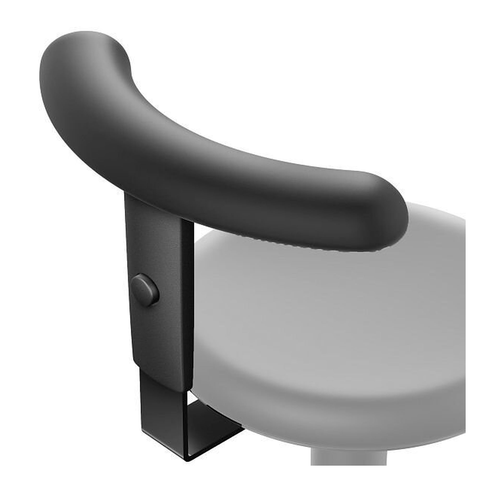 ESD-Flex-Stütze zum Nachrüsten für Bimos Hocker, ableitfähige Rückenabstützung, schwarz - Bimos 9464E