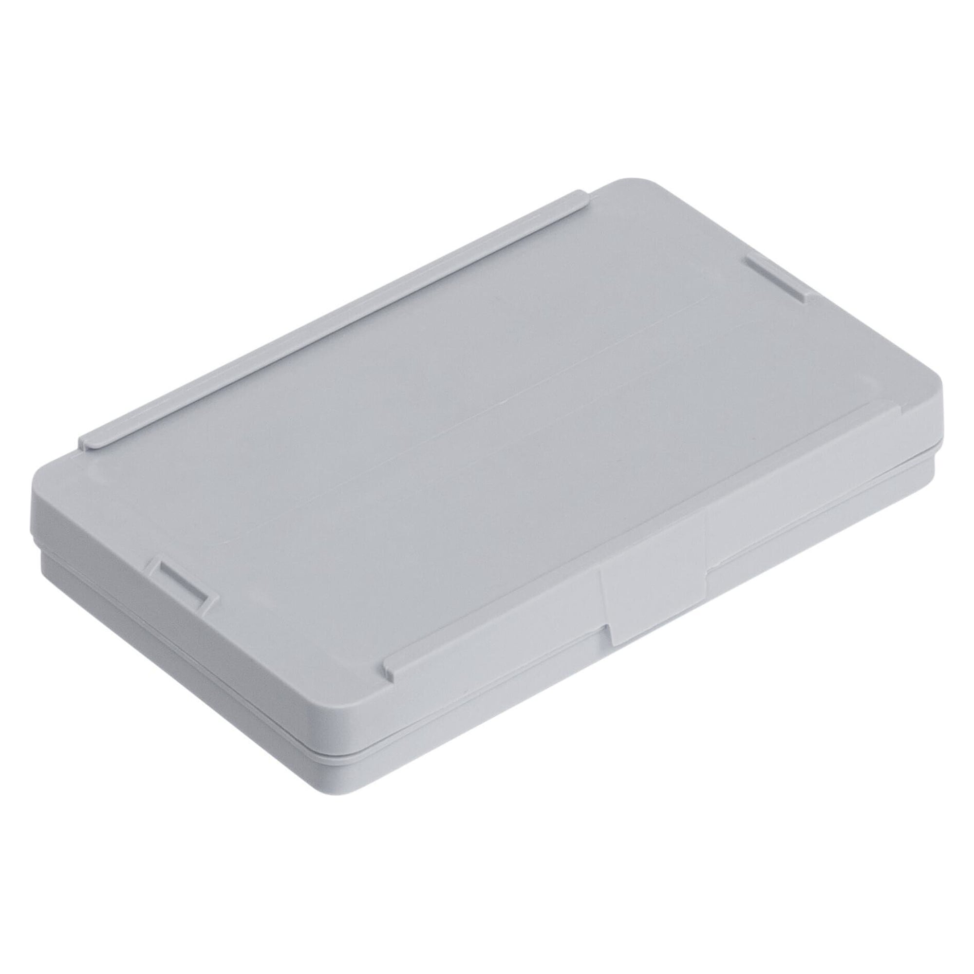 FTB hinged box with flip lid, PP, grey, 136 x 87 x 19 mm, 0.1 l - WEZ 1003265