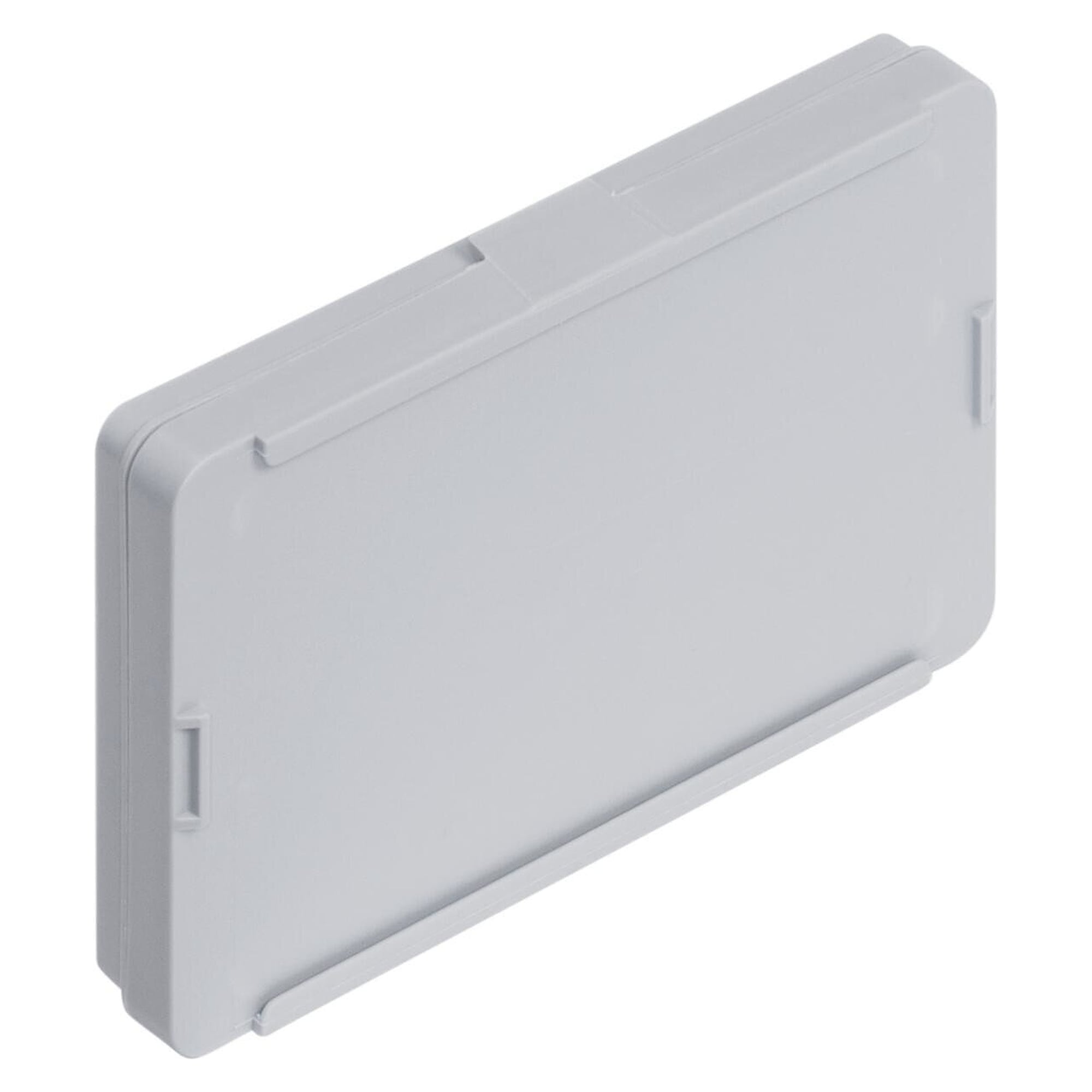 Boîte à charnière FTB avec couvercle rabattable en PP, grise, 136 x 87 x 19 mm, 0,1 l - WEZ 1003265