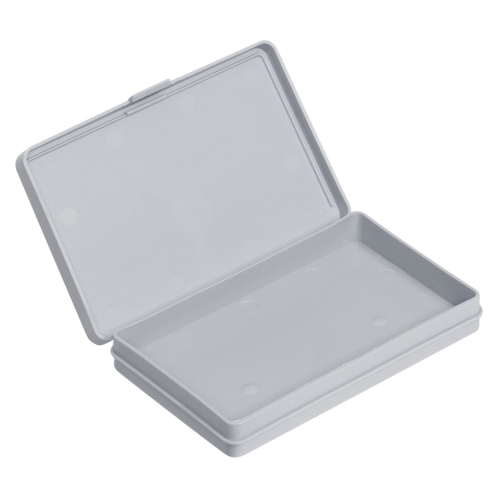 Boîte à charnière FTB avec couvercle rabattable en PP, grise, 136 x 87 x 19 mm, 0,1 l - WEZ 1003265