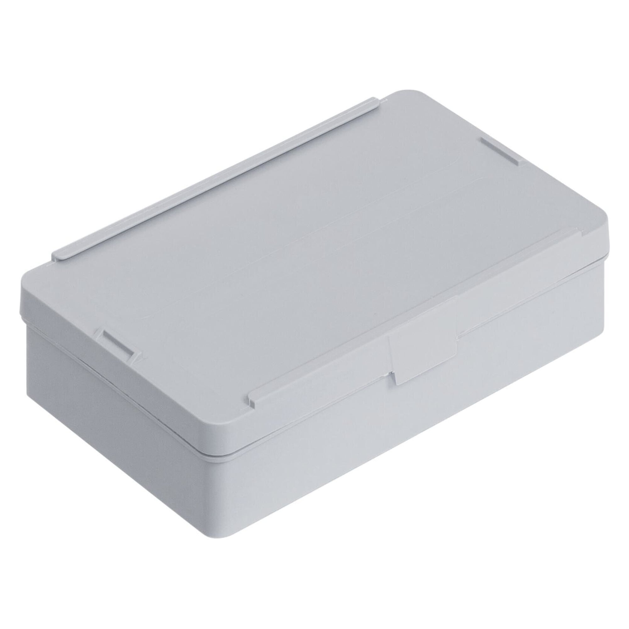 FTB hinged box with flip lid, PP, grey, 136 x 87 x 35 mm, 0.3 l - WEZ 1003269