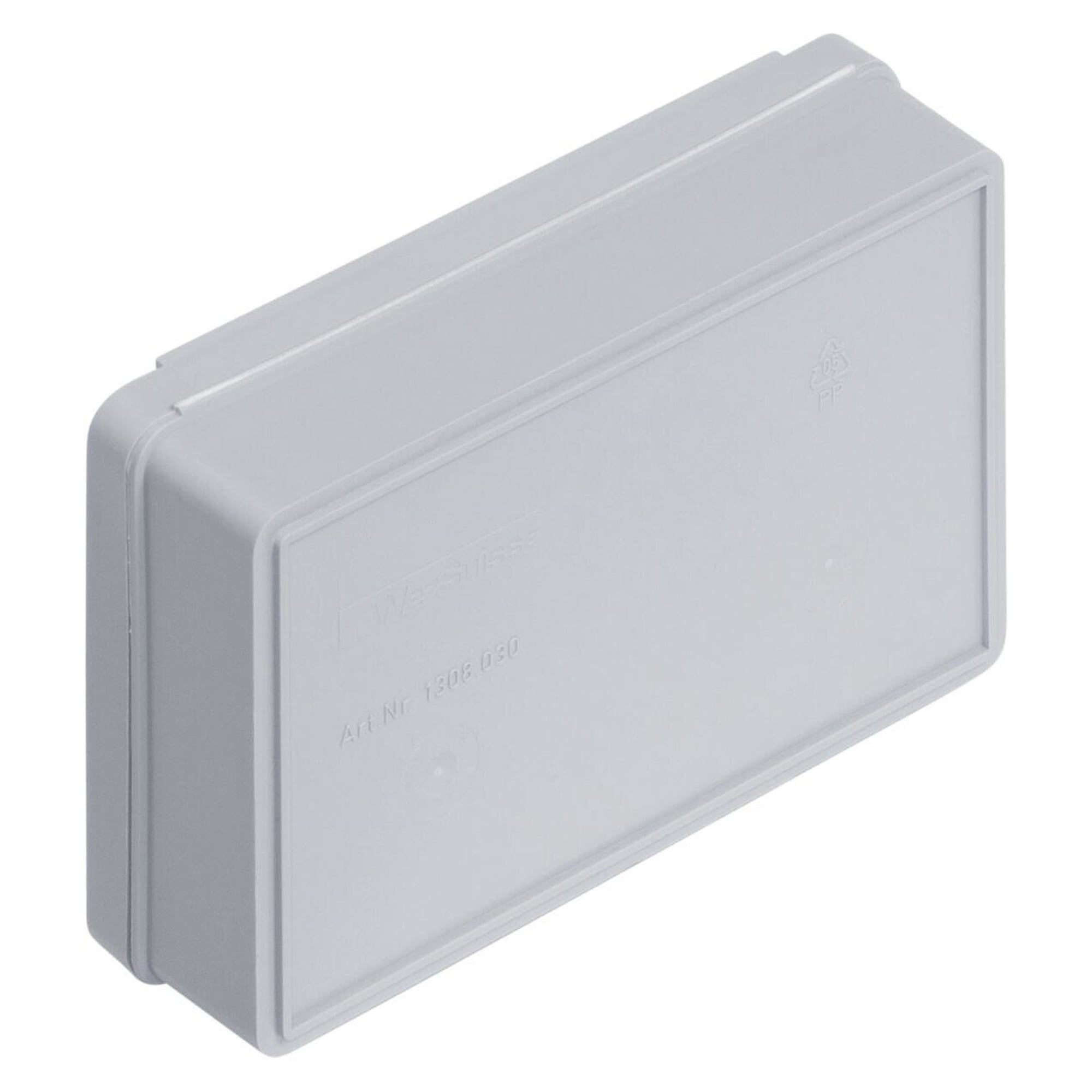 FTB hinged box with flip lid, PP, grey, 136 x 87 x 35 mm, 0.3 l - WEZ 1003269