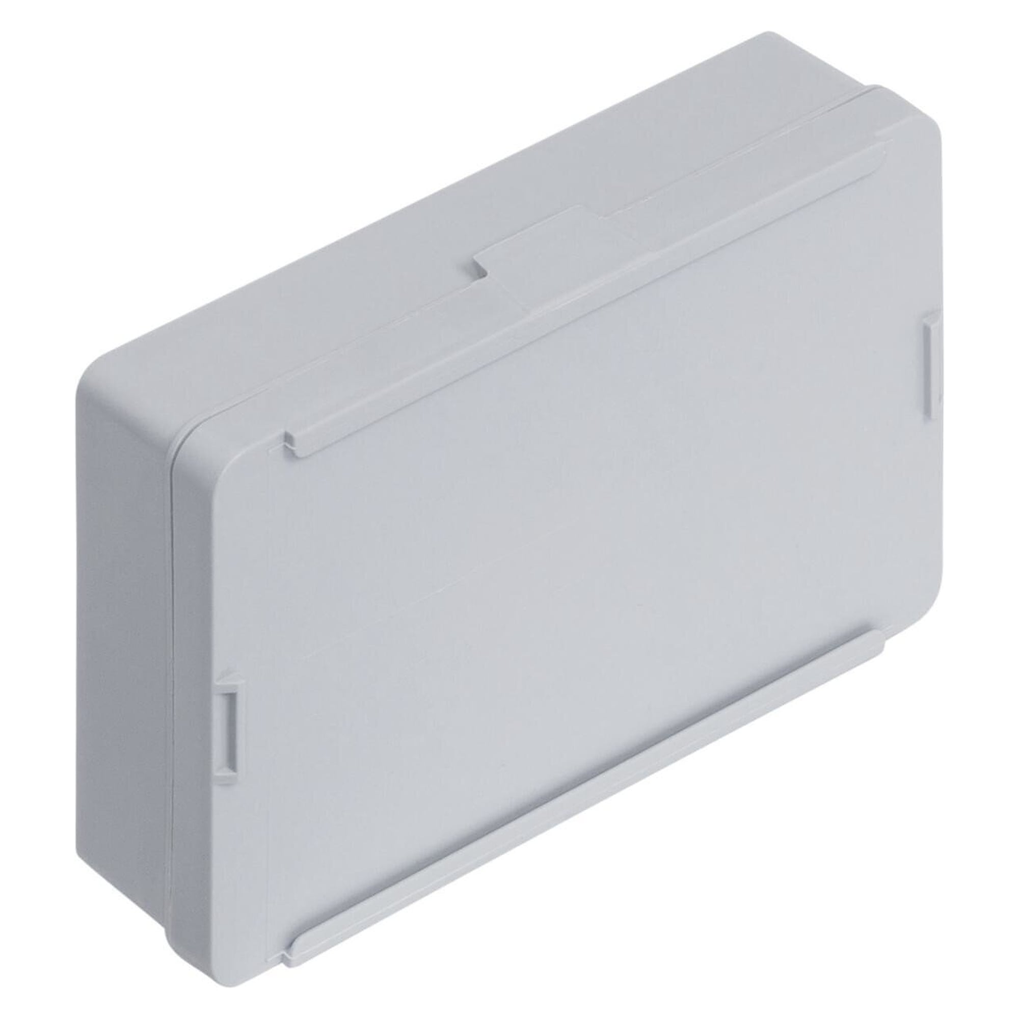 FTB hinged box with flip lid, PP, grey, 136 x 87 x 35 mm, 0.3 l - WEZ 1003269