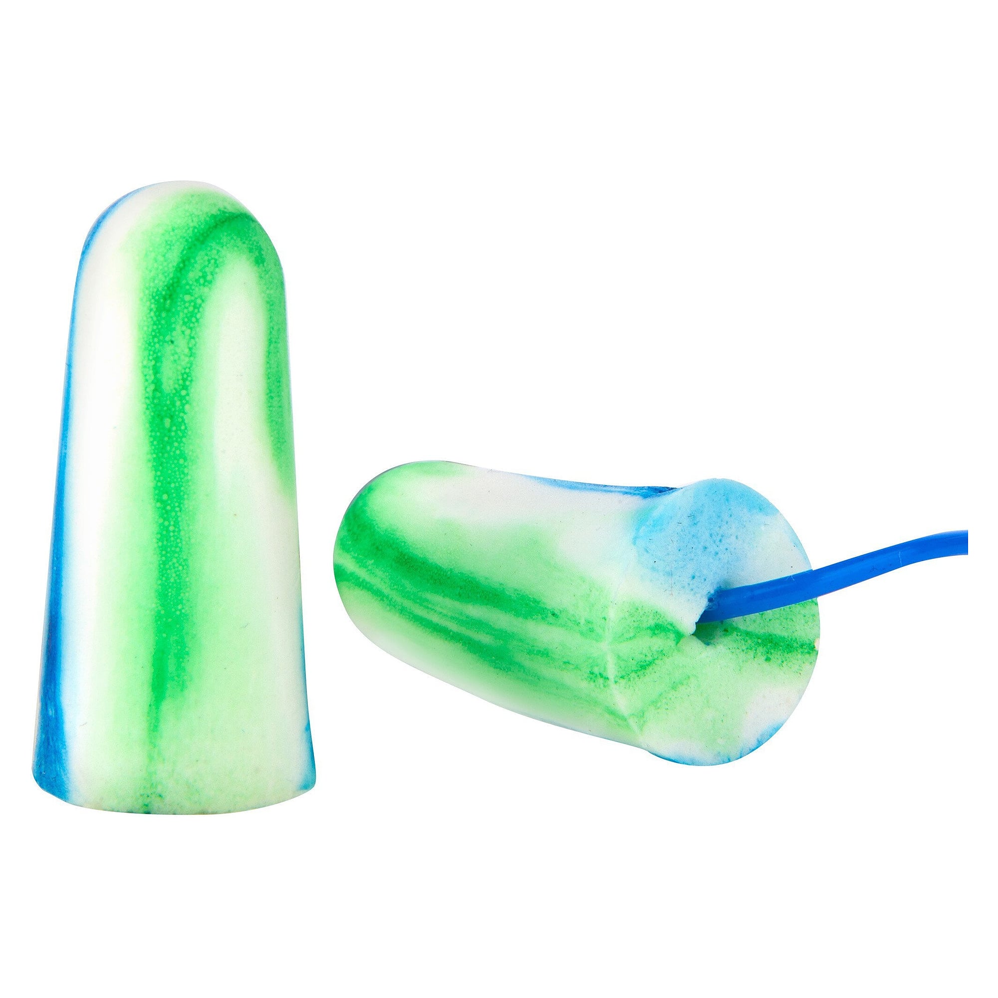 Bouchons d'oreilles jetables en mousse PU avec cordelette, SNR 37 dB, boîte de 100 paires - DS Safety Wear EP1227CBWG