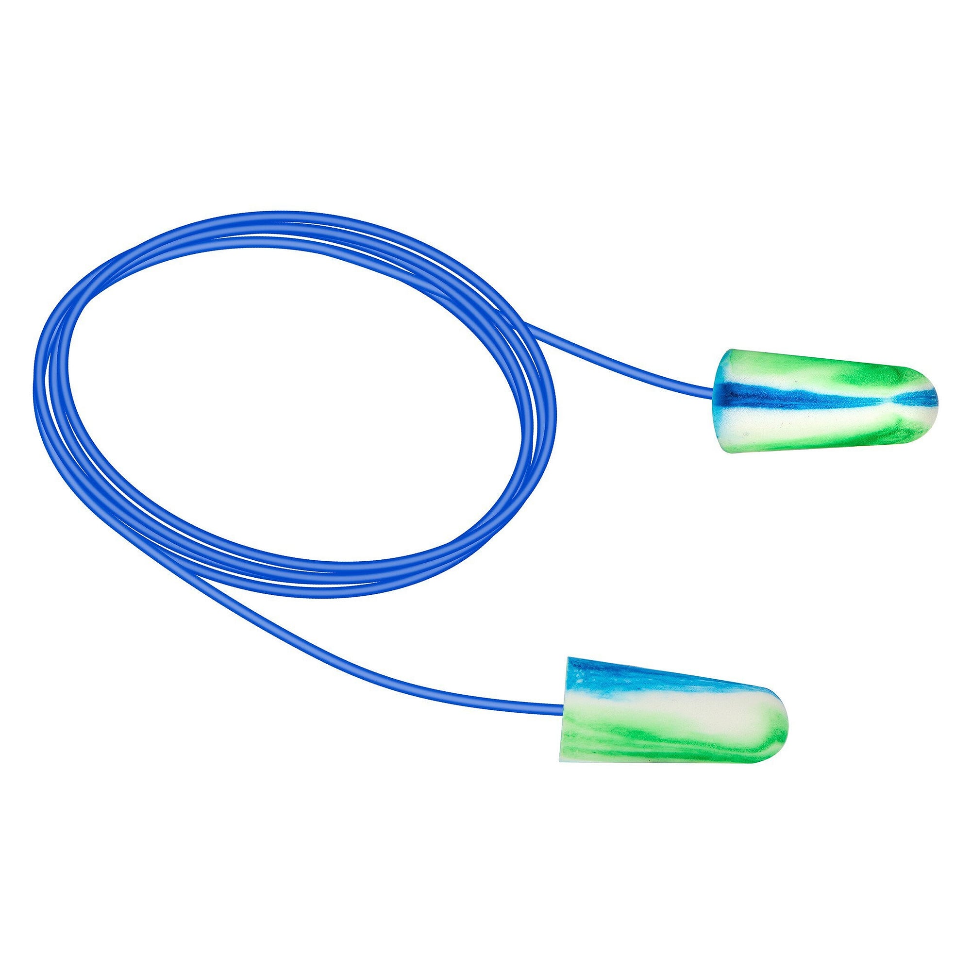 Bouchons d'oreilles jetables en mousse PU avec cordelette, SNR 37 dB, boîte de 100 paires - DS Safety Wear EP1227CBWG
