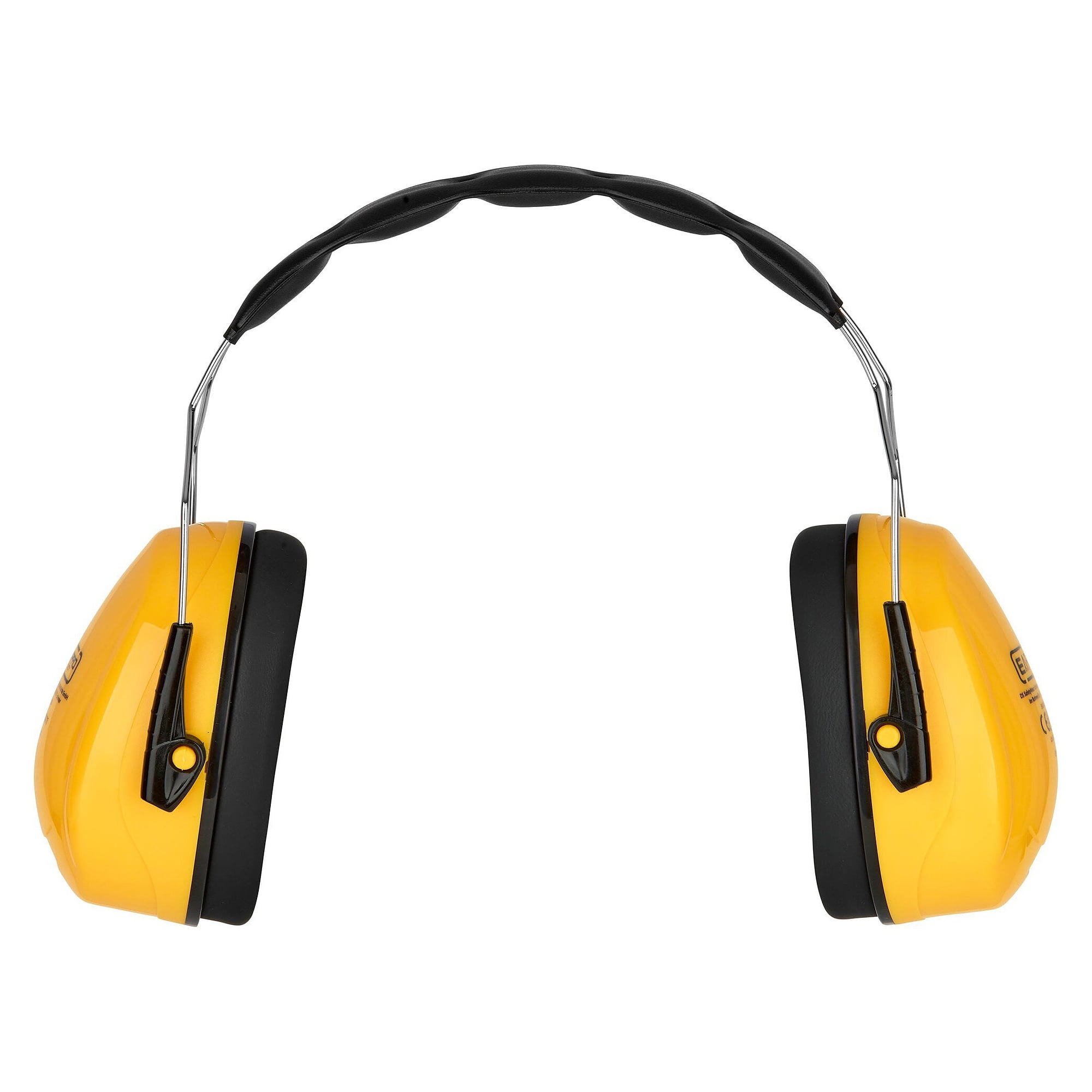 Kapselgehörschutz mit Edelstahl-Kopfbügel, SNR 31 dB, ABS-Schalen schwarz/gelb - DS Safety Wear EP901