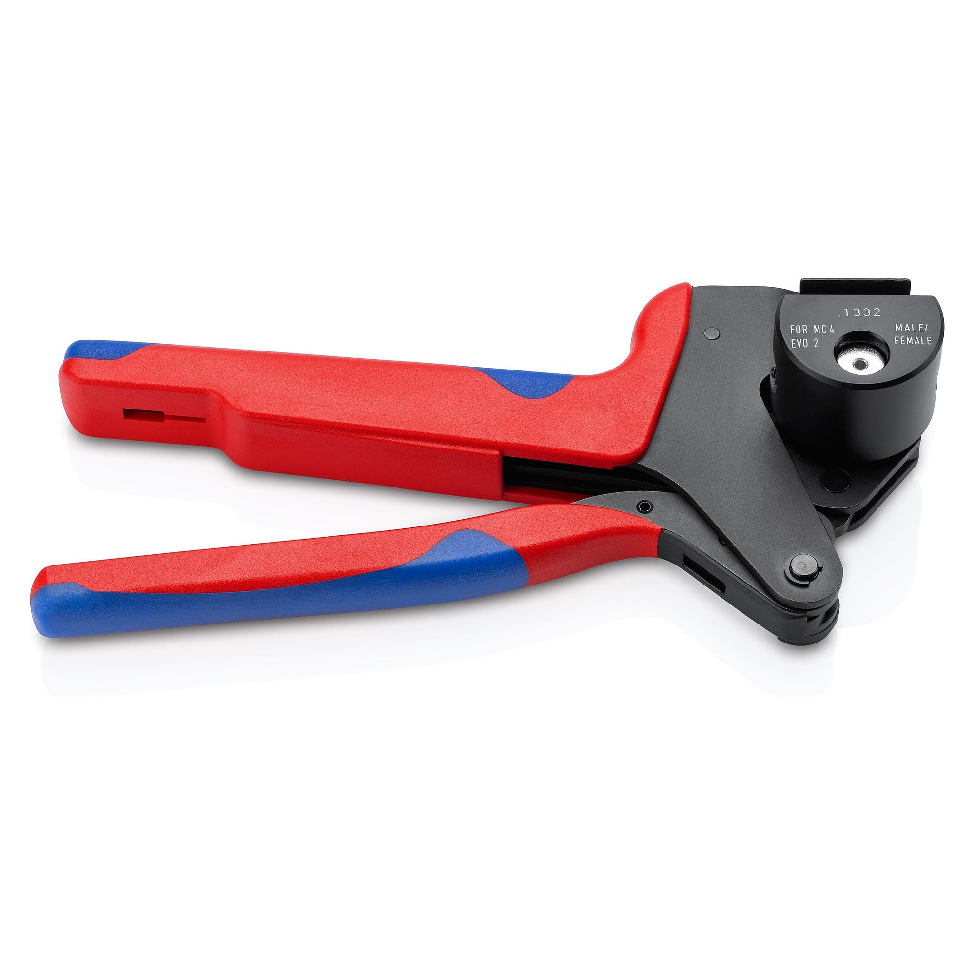 MC4 EVO2 crimping system pliers for PV connectors 4 to 10 mm², calibrated, 200 mm - Knipex 97 43 66 EVO