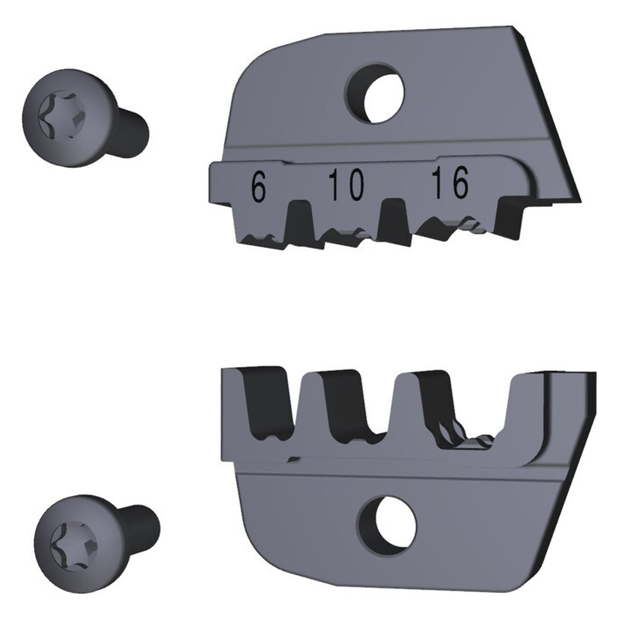 Insert pair PZ 16E as genuine spare part for the PZ 16 crimping tool - Weidmüller 9012640000