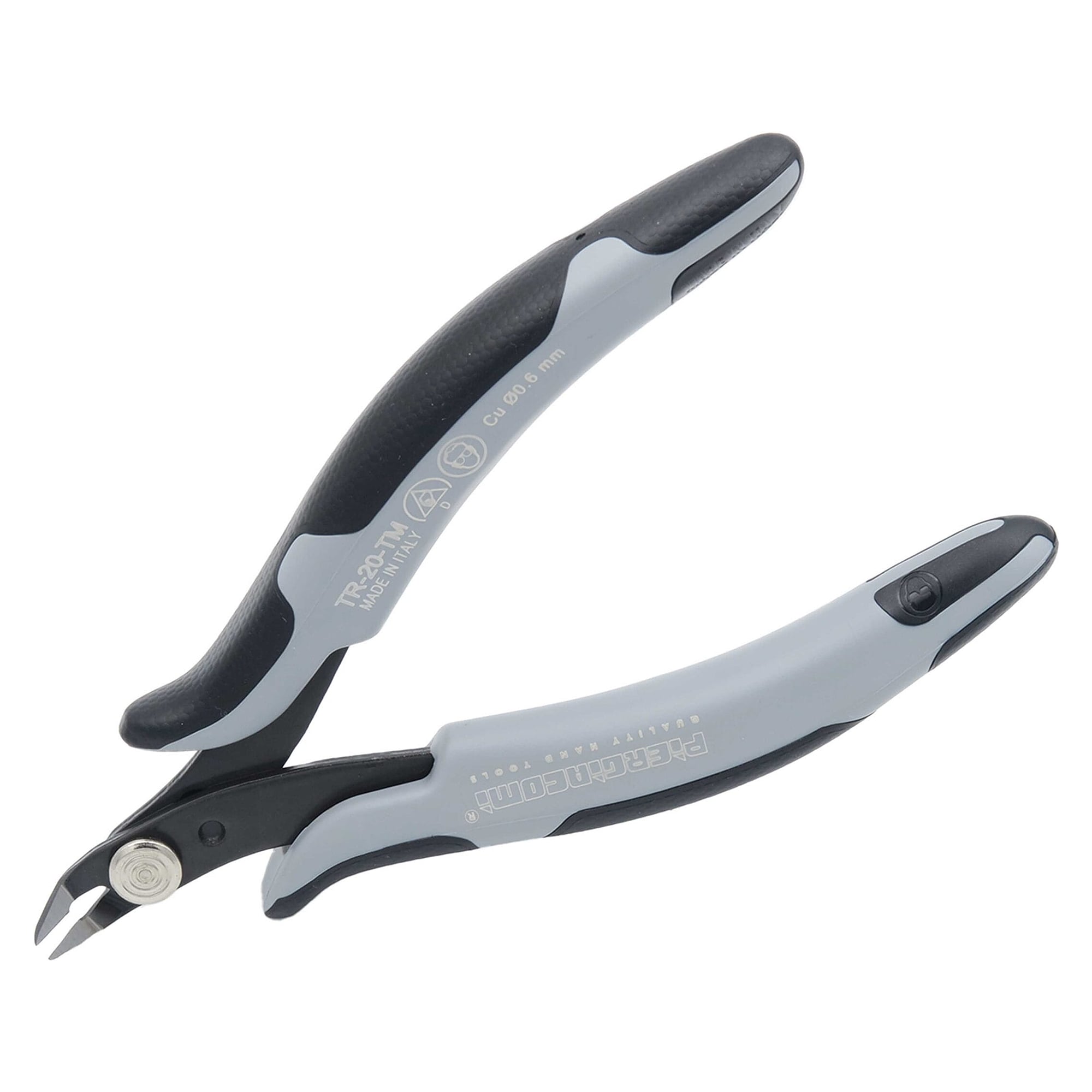 ESD Diagonal Cutter with Angled Blades and Small Bevel, 138 mm - Piergiacomi TR20 TM D