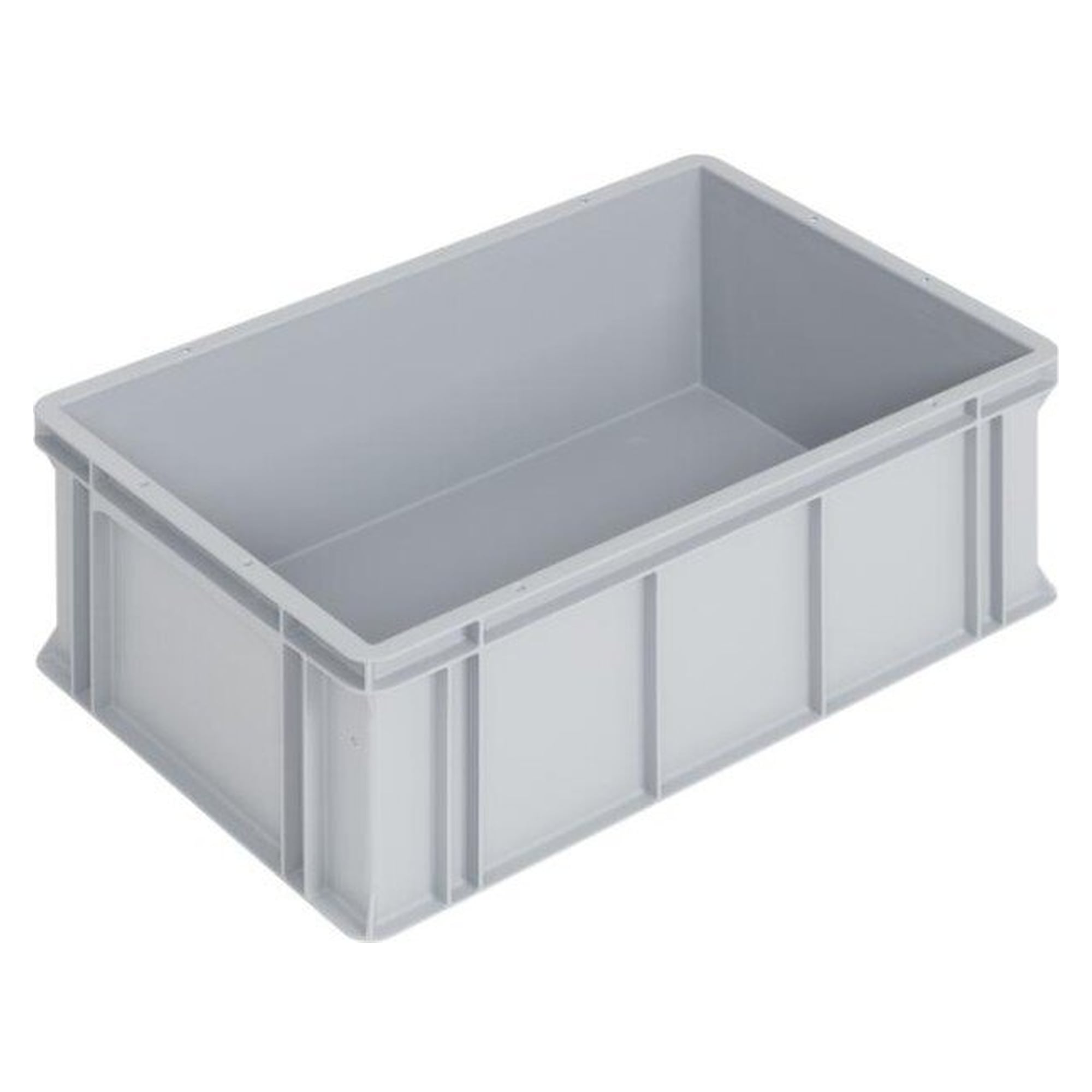 SGL-Norm Lagerbehälter LL geschlossen, SGL-Boden, grau, 600 x 400 x 212 mm, 39,7 l - WEZ 1003873