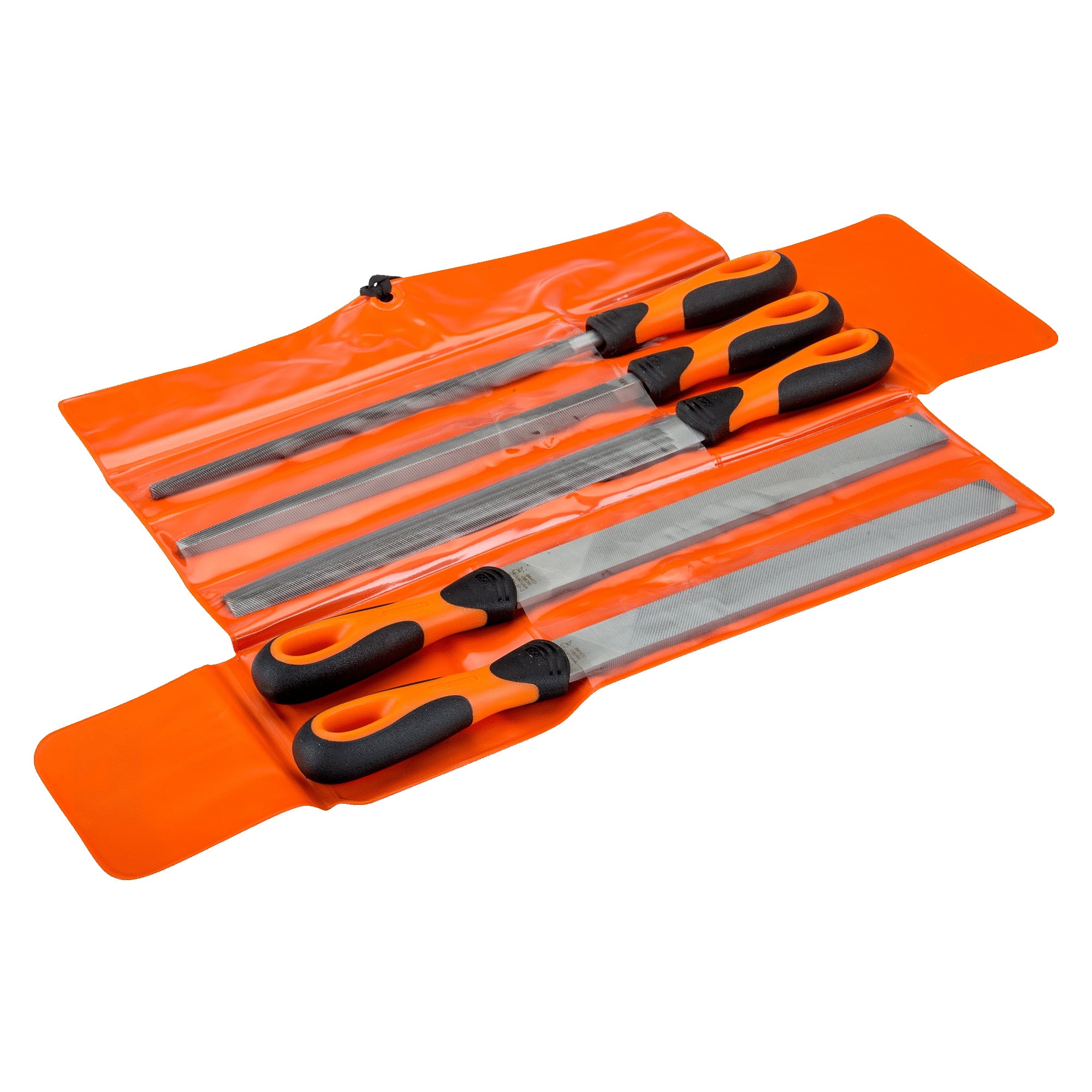Feilensatz ERGO 250 mm, 5-teilig, flach, halbrund, rund und vierkant - Bahco 1-478-10-1-2