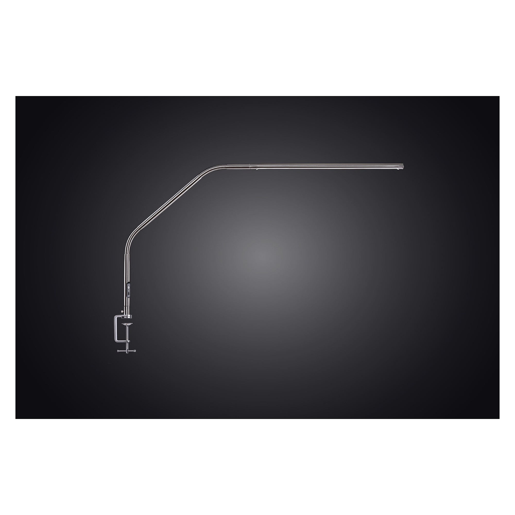 LED table lamp Slimline 4 with table clamp, 6000 K, CRI above 95, USB-C, brushed steel - Daylight E35109