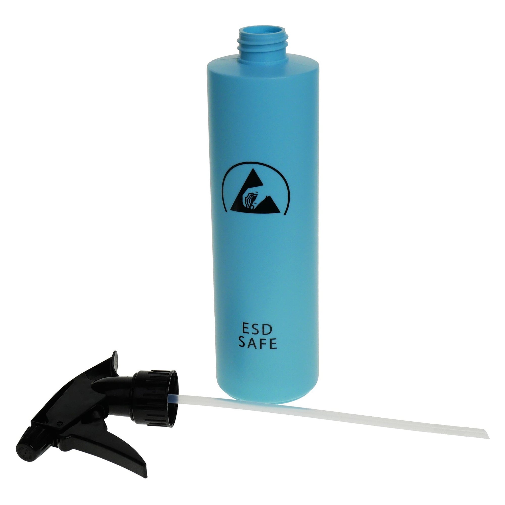 ESD spray bottle 500 ml (16 oz) in polyethylene for EPA use, blue - A1-ESD WL86124