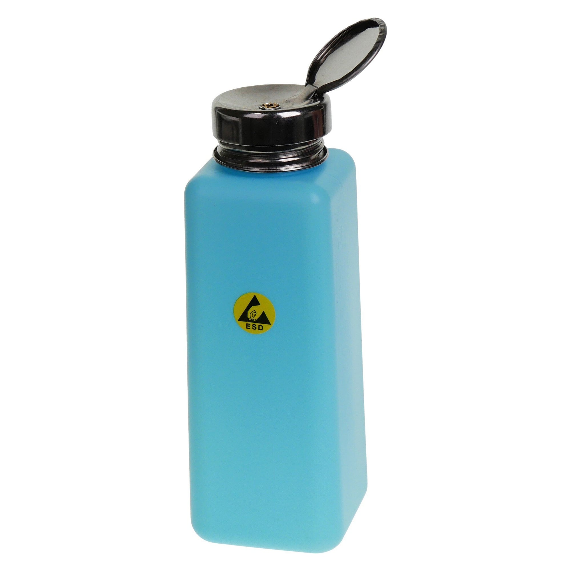 ESD solvent bottle 500 ml, ESD-coated version, polyethylene, blue - A1-ESD WL86132