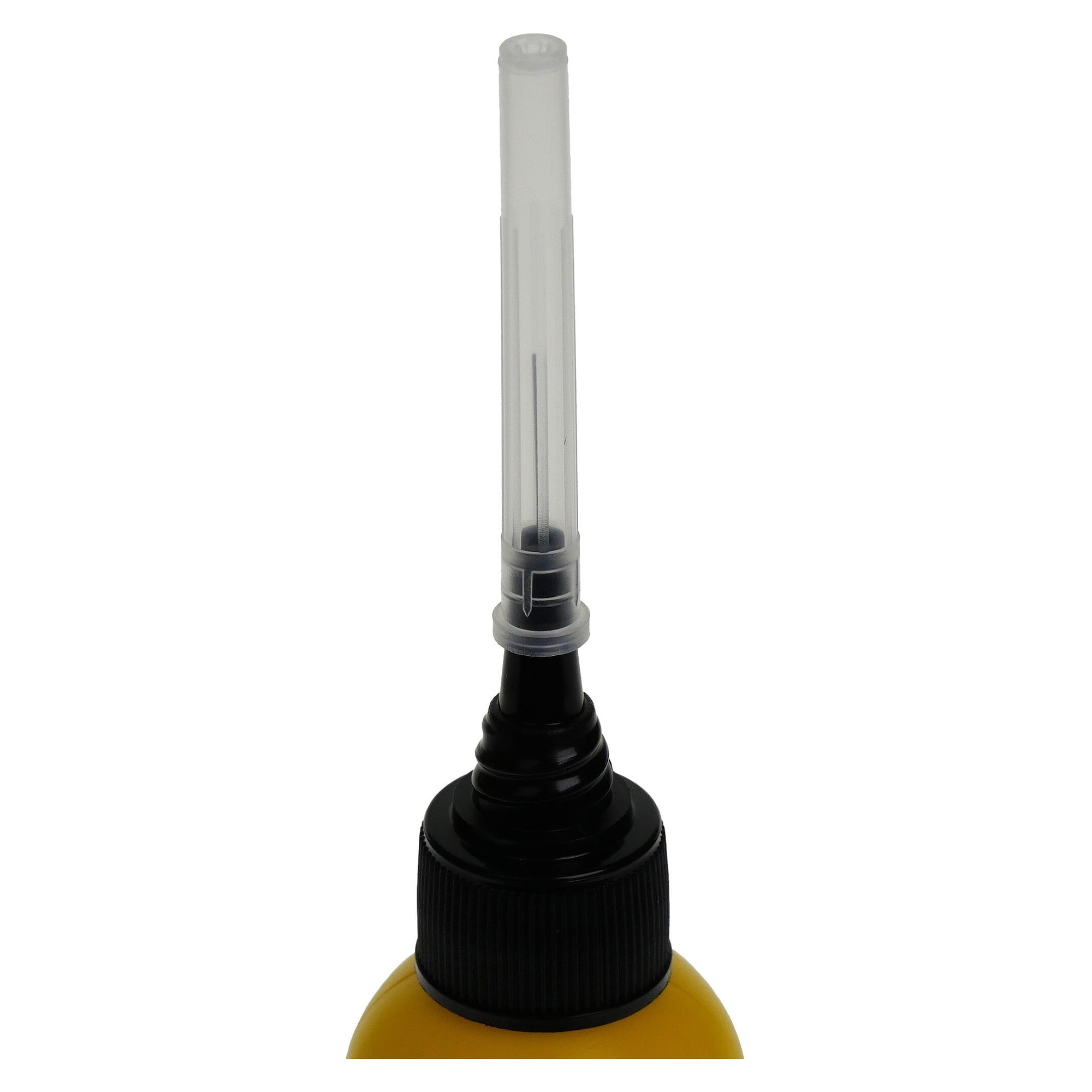 ESD-Dosierflasche 60 ml mit Dosiernadel 20 Gauge (0,603 mm), gelb, dissipativ - A1-ESD WL86237