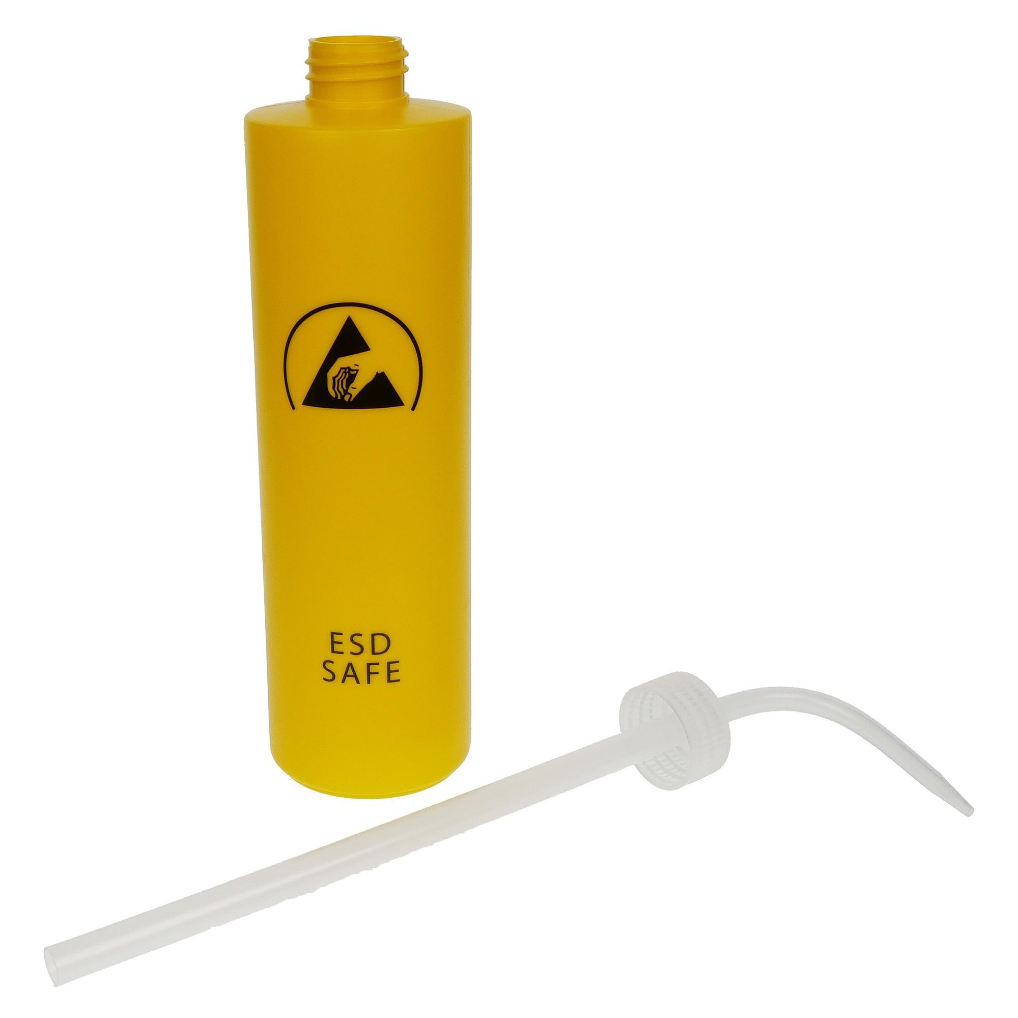 ESD-Spritzflasche 500 ml aus dissipativem Polyethylen, gelb, für den EPA-Bereich - A1-ESD WL86242